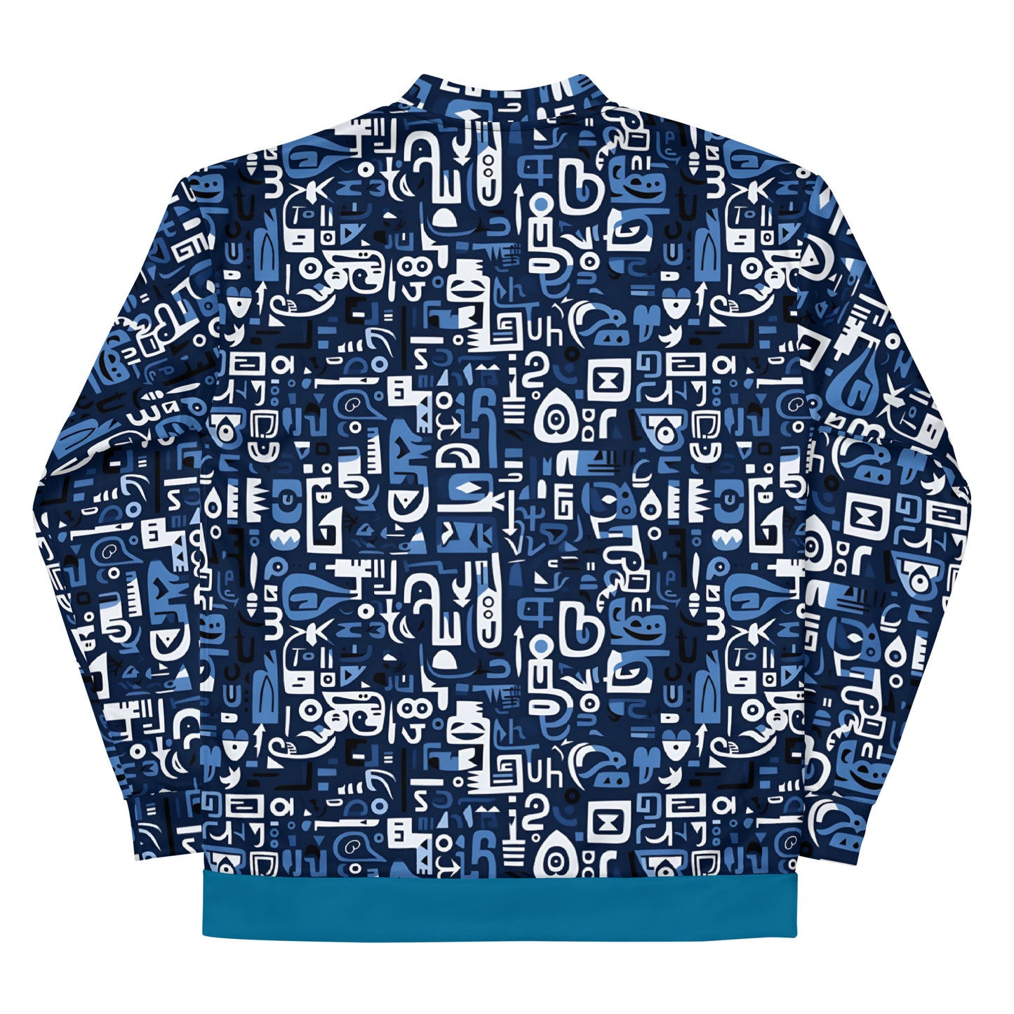 Unisex Bomber Jacket "Blue Pattern"