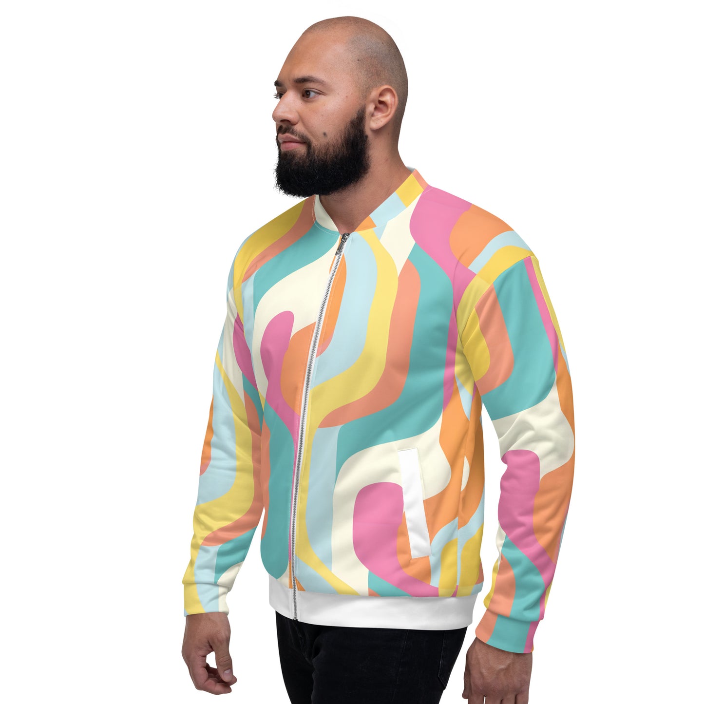 Unisex Bomber Jacket "Flower Power"