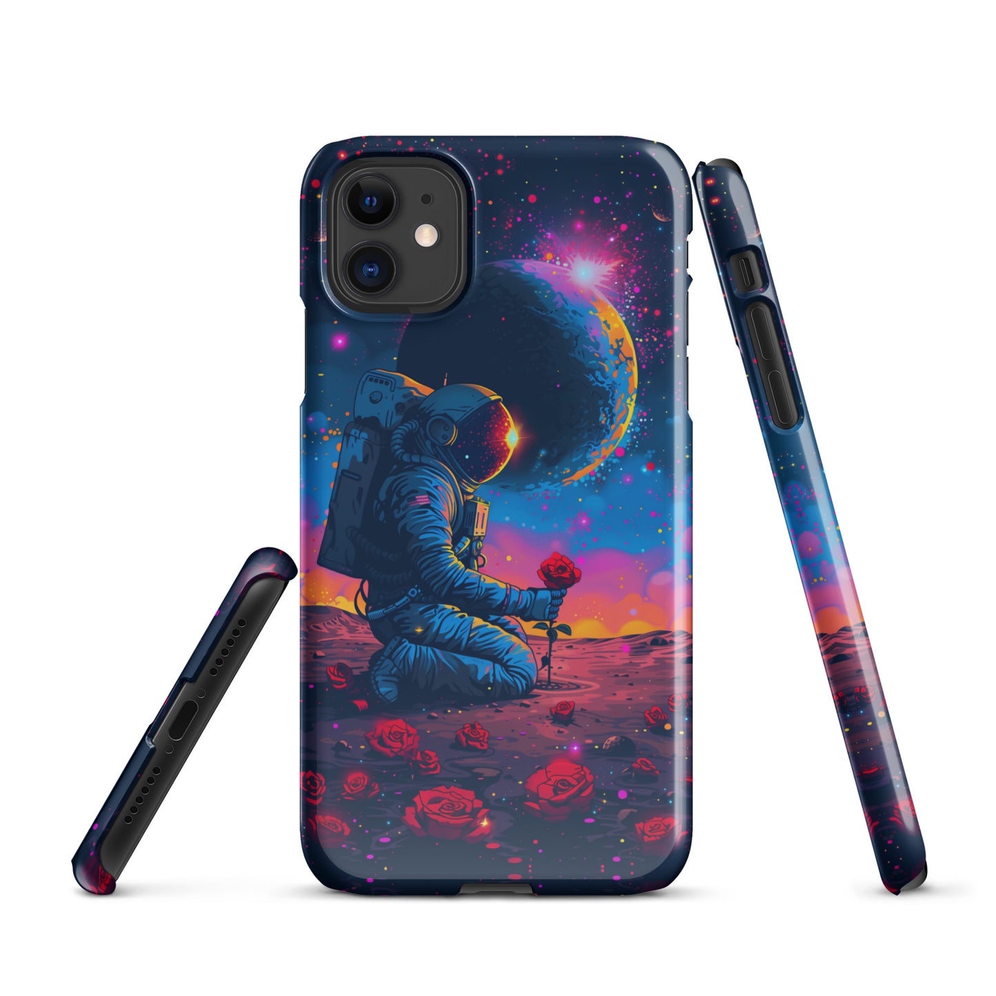 "Flowers in Space" Snap case for iPhone®