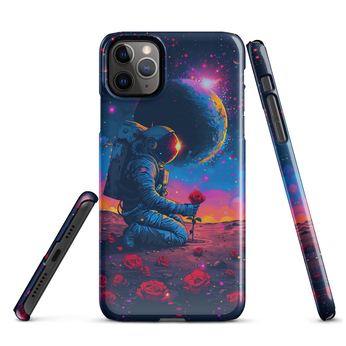 "Flowers in Space" Snap case for iPhone®