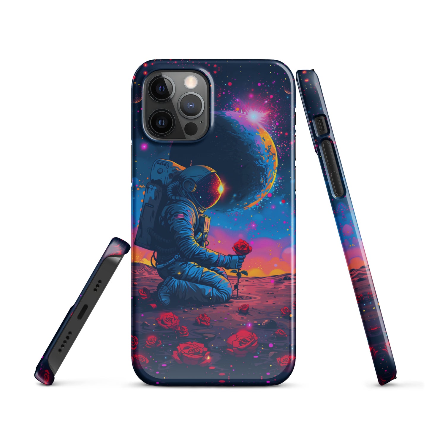 "Flowers in Space" Snap case for iPhone®