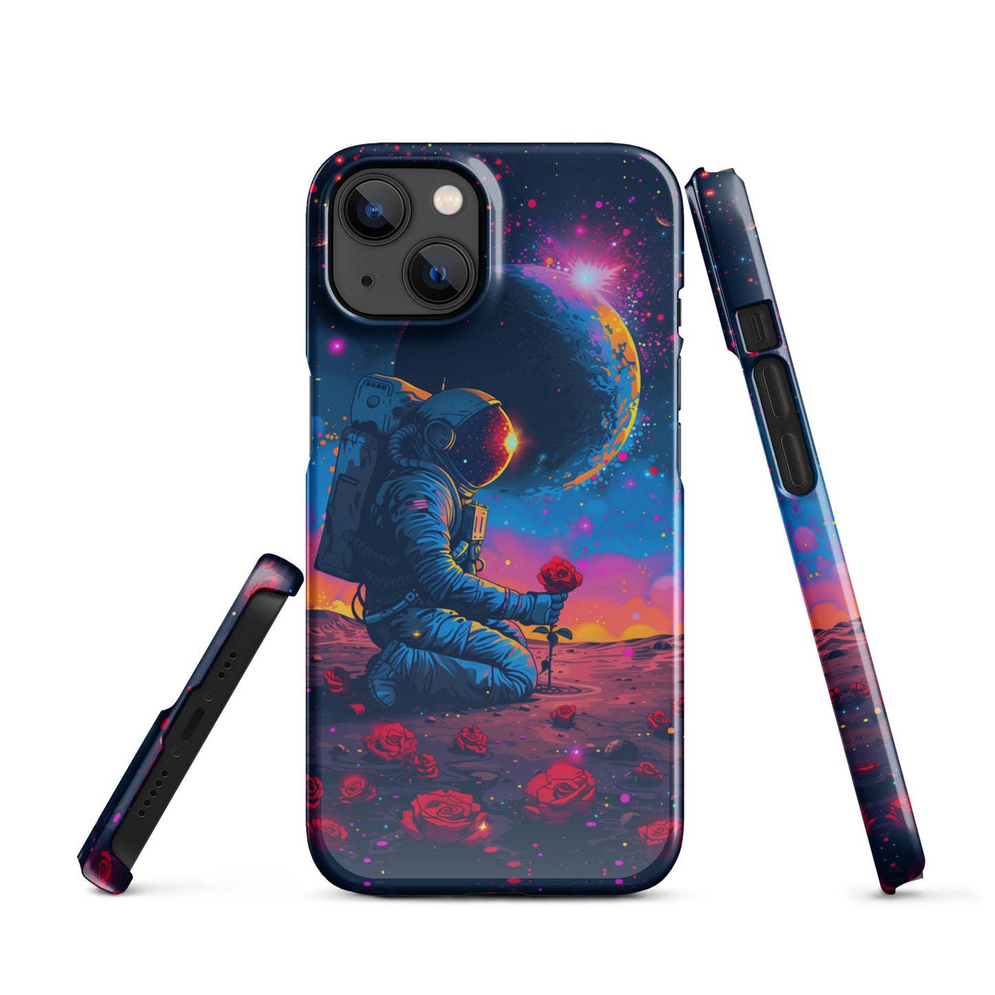 "Flowers in Space" Snap case for iPhone®