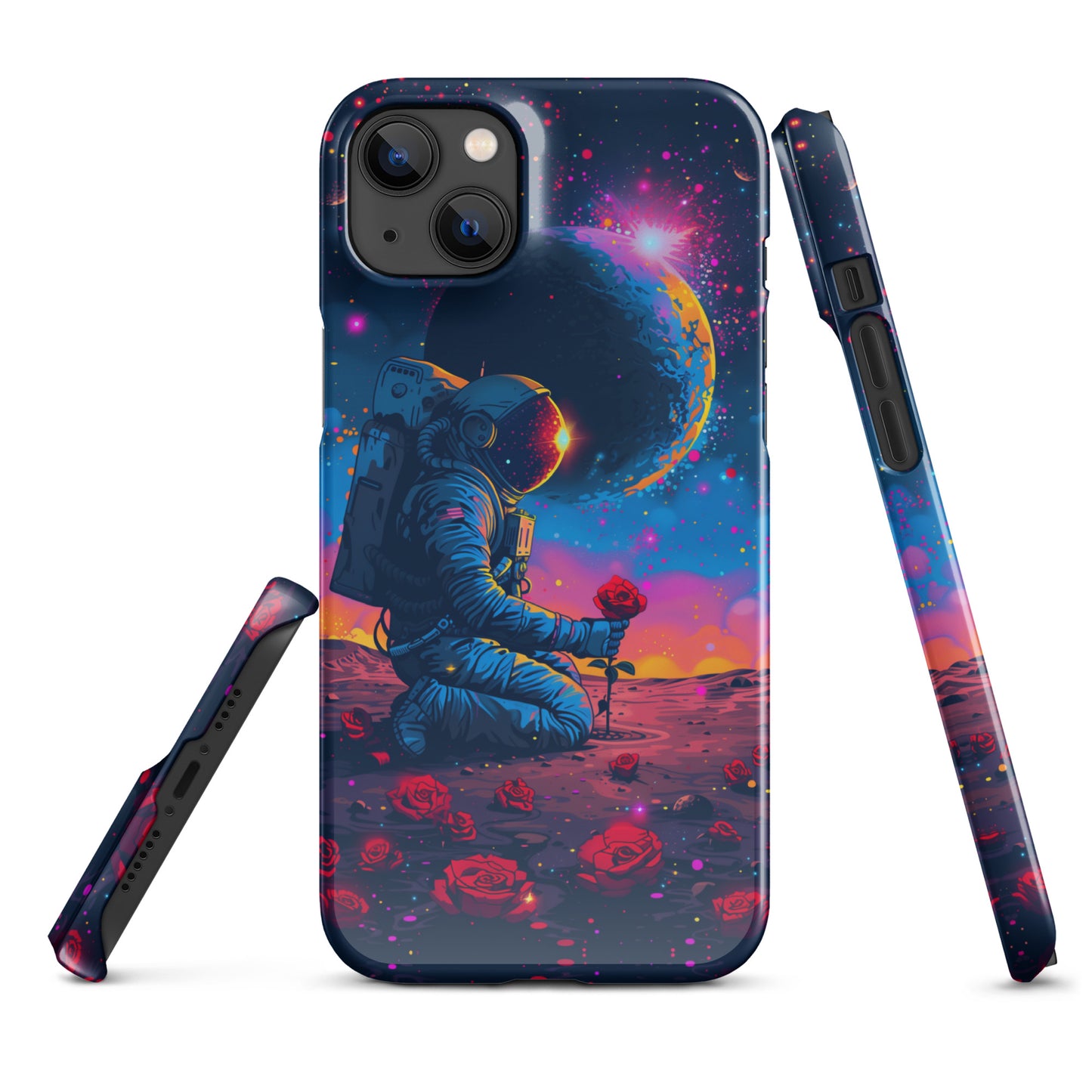 "Flowers in Space" Snap case for iPhone®