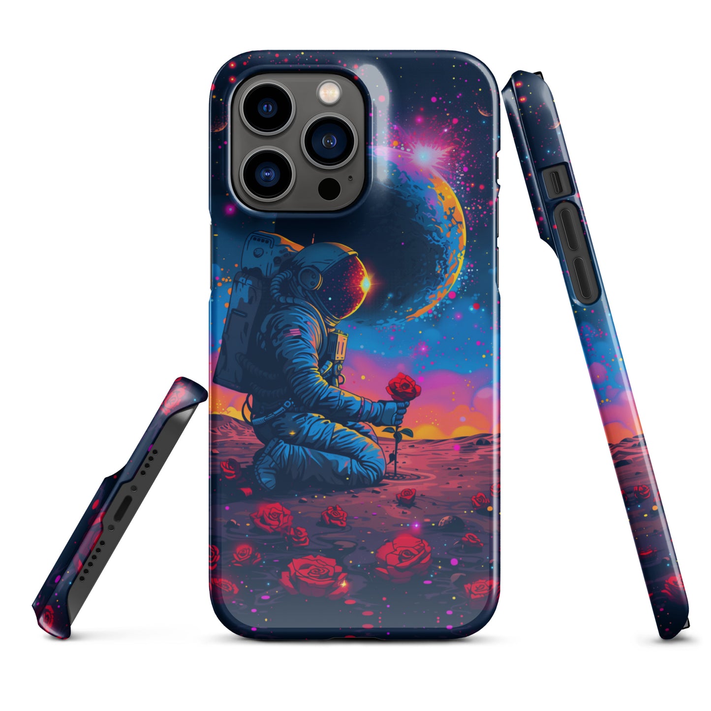 "Flowers in Space" Snap case for iPhone®