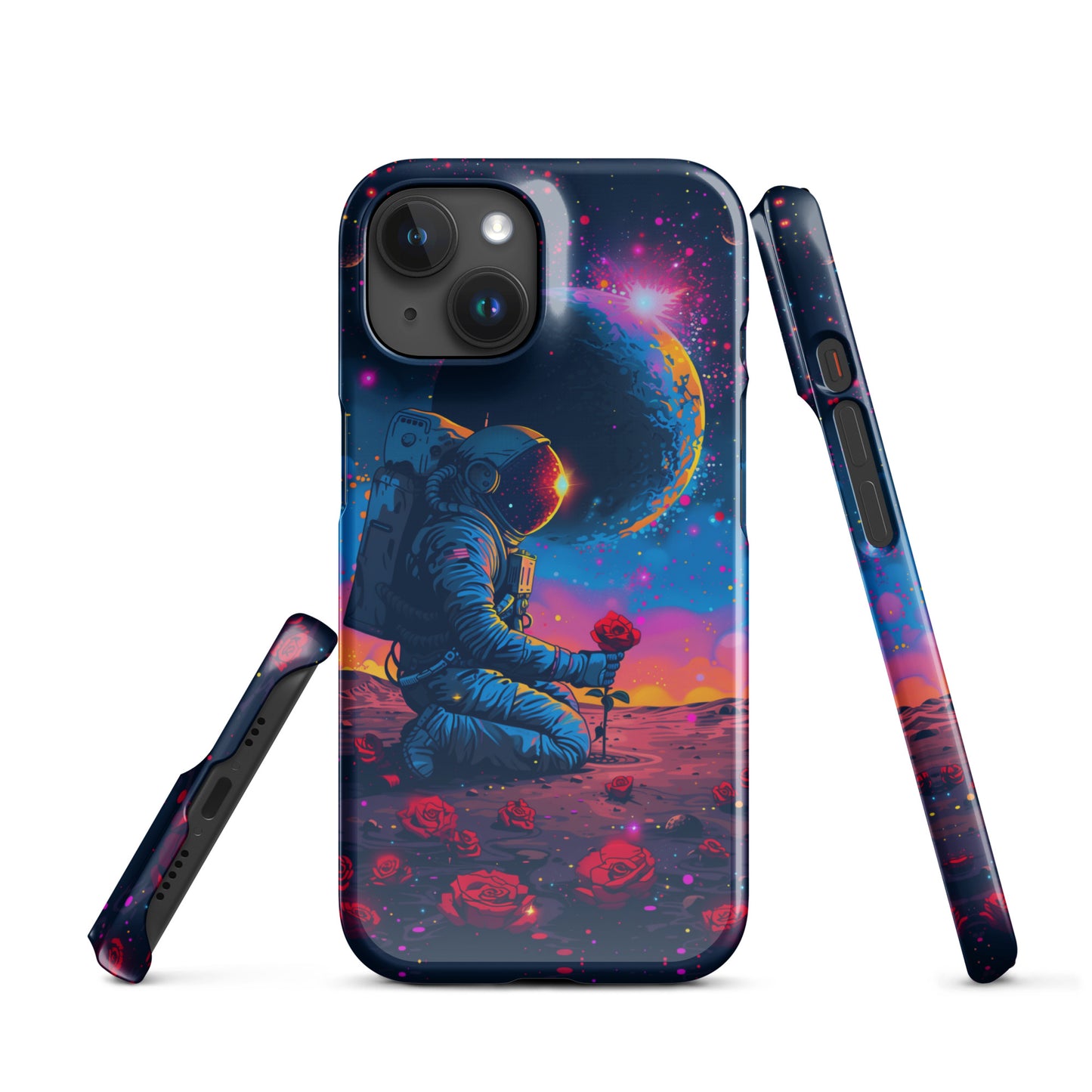 "Flowers in Space" Snap case for iPhone®