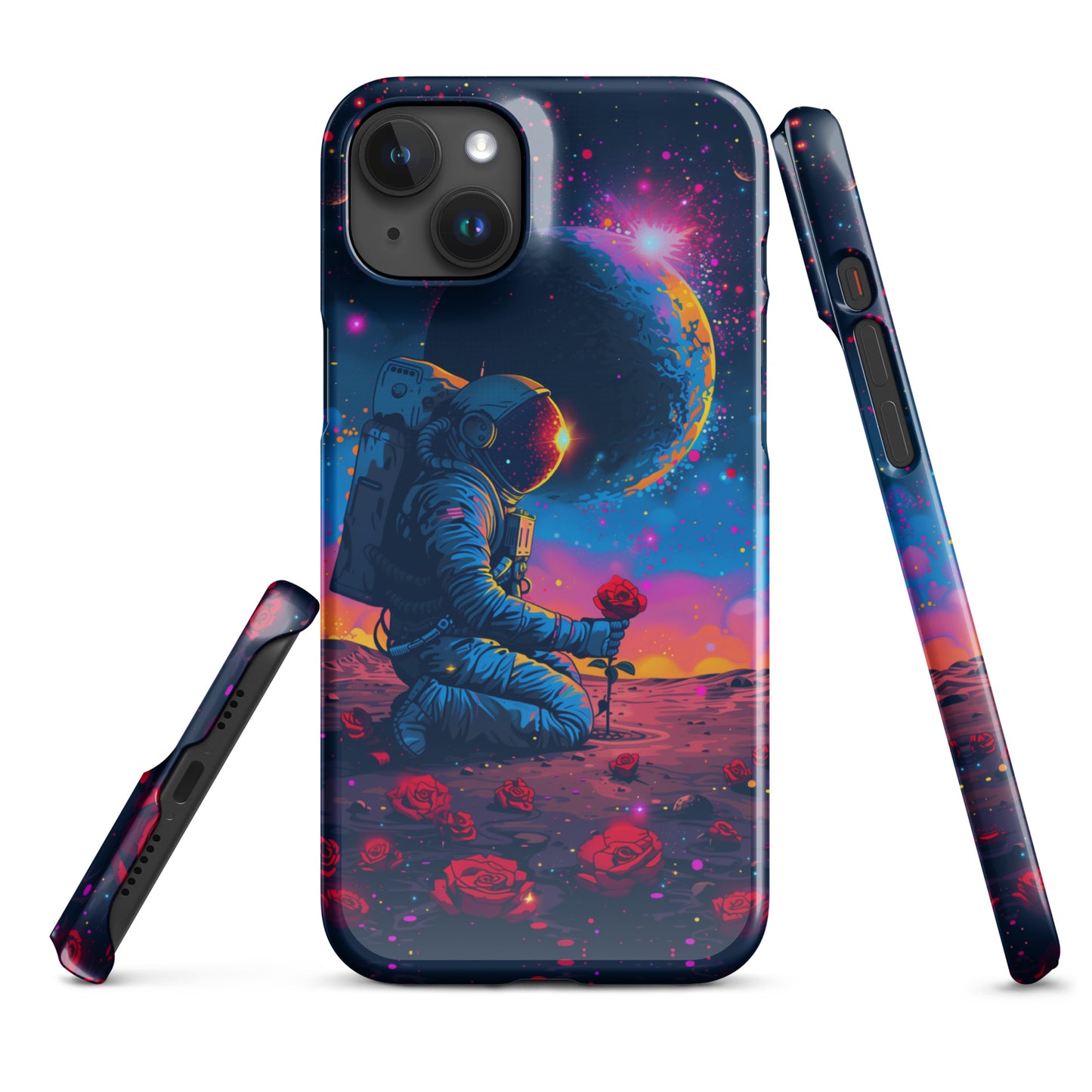 "Flowers in Space" Snap case for iPhone®