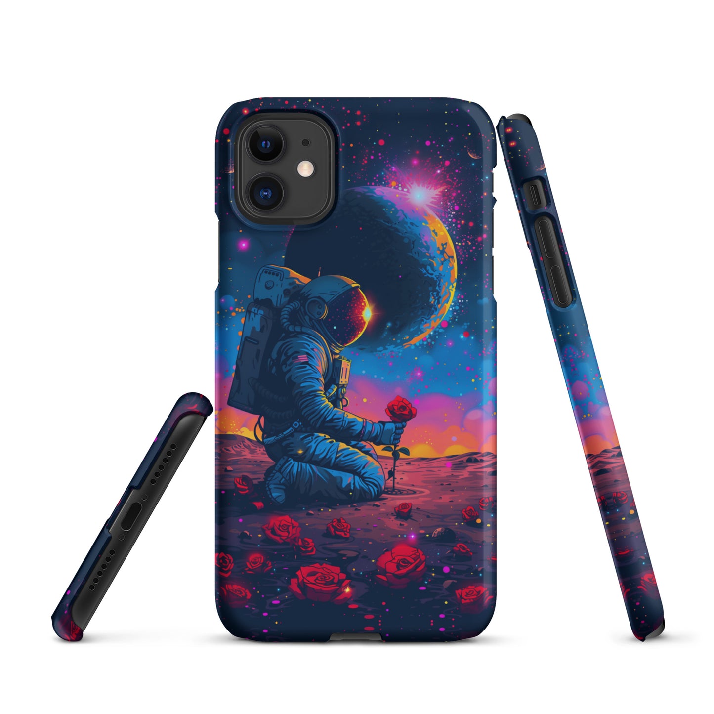 "Flowers in Space" Snap case for iPhone®