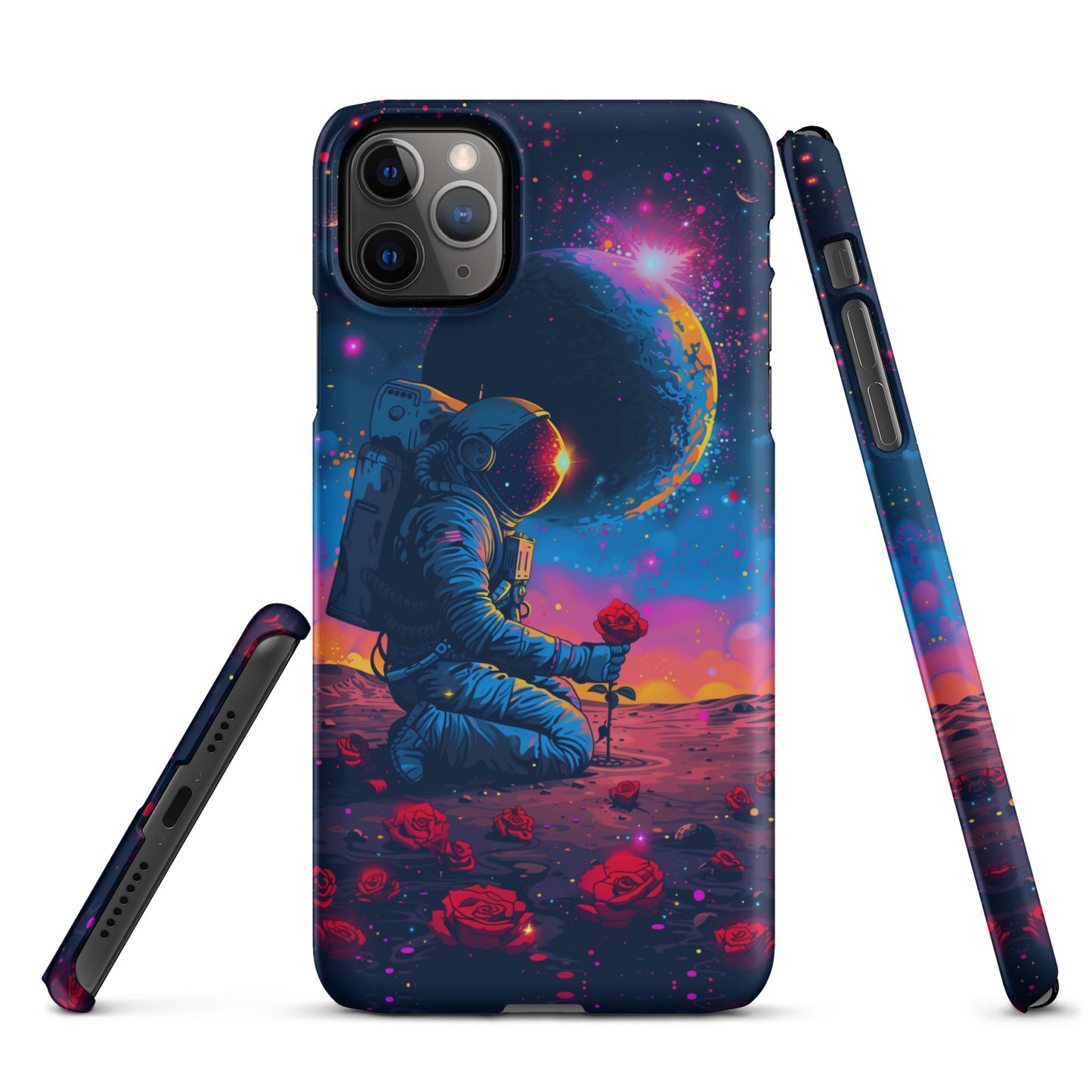 "Flowers in Space" Snap case for iPhone®