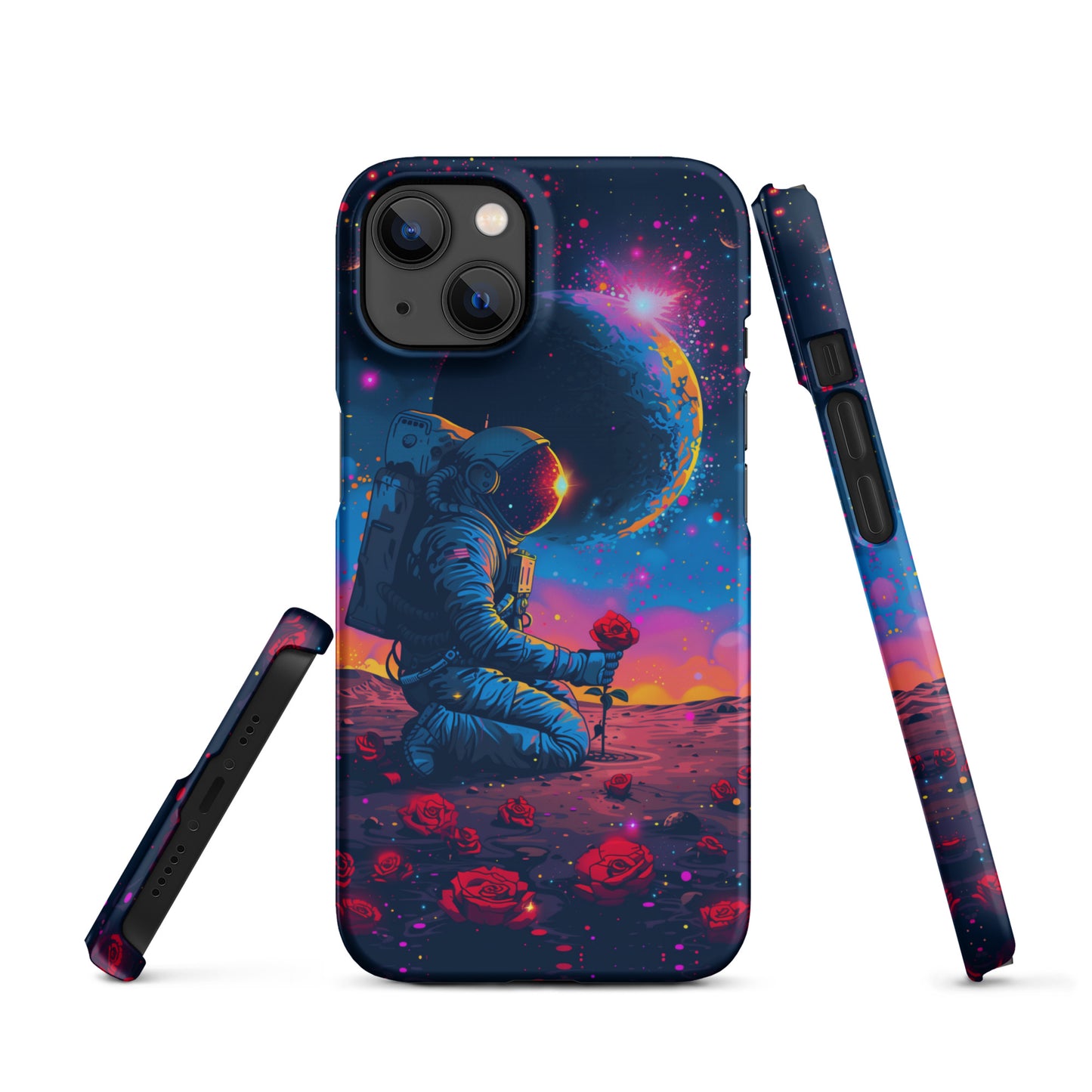 "Flowers in Space" Snap case for iPhone®