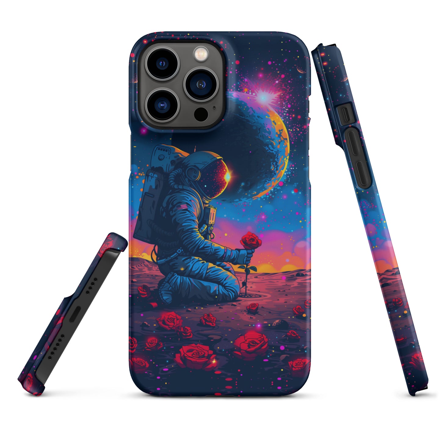 "Flowers in Space" Snap case for iPhone®