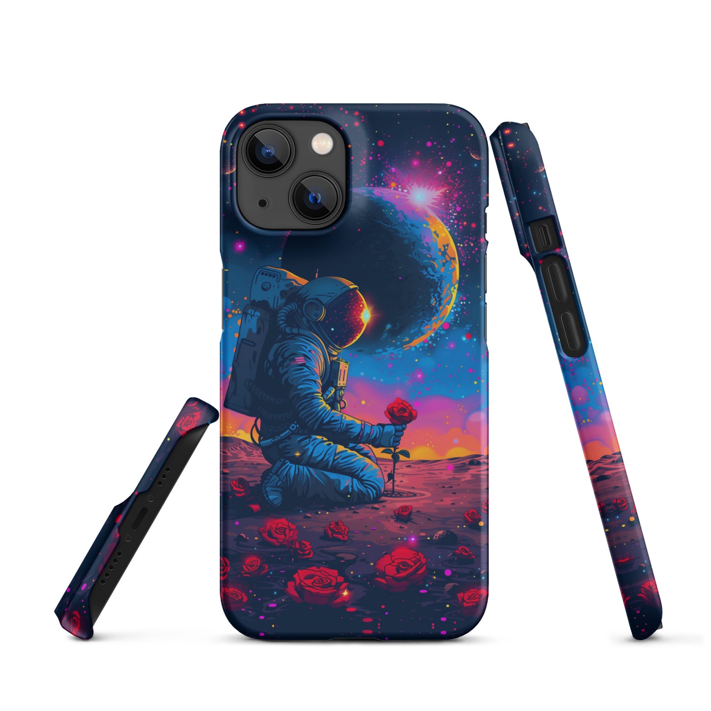 "Flowers in Space" Snap case for iPhone®