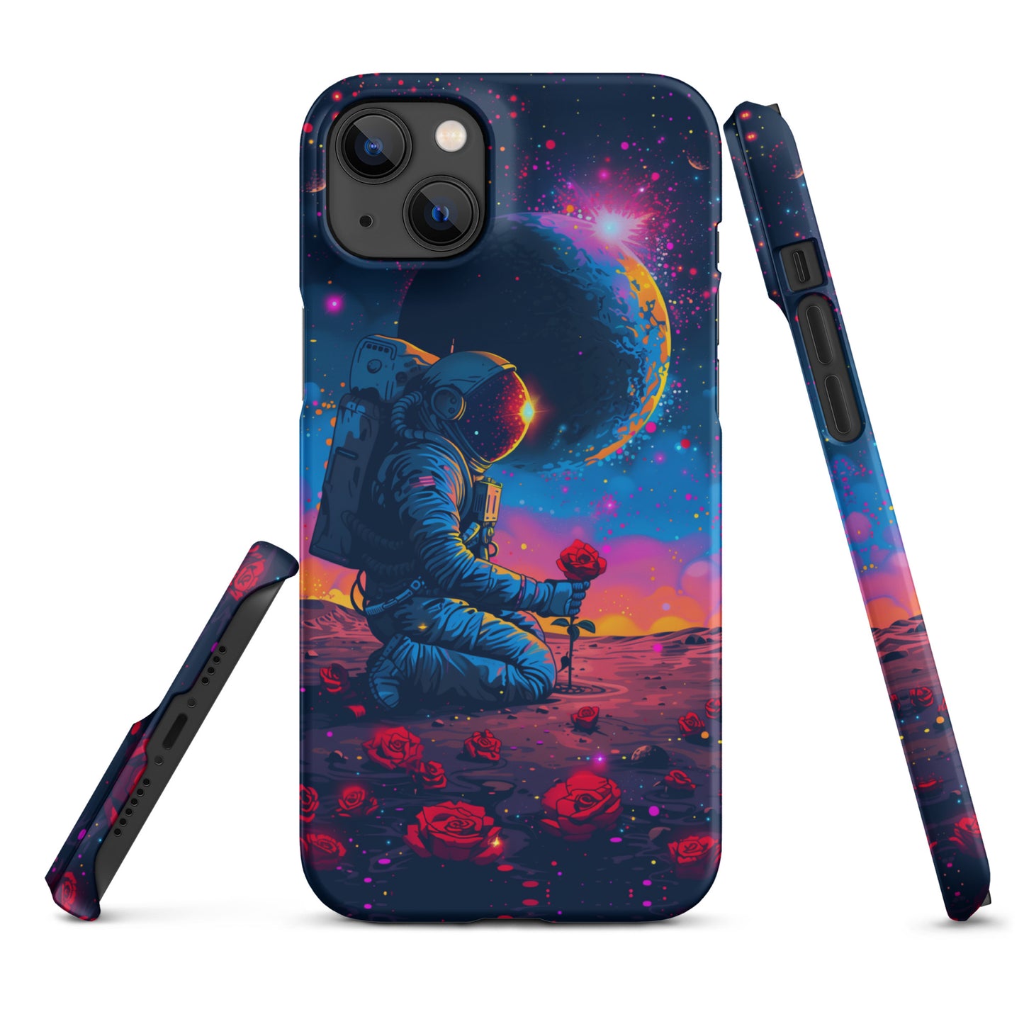 "Flowers in Space" Snap case for iPhone®