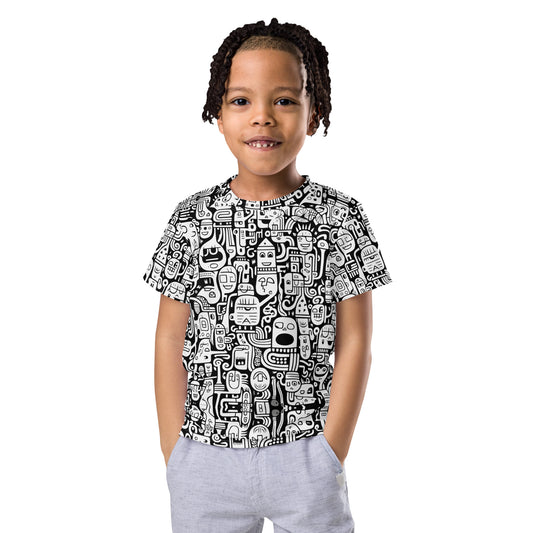 T-Shirt "Crazy Robots" for Kids