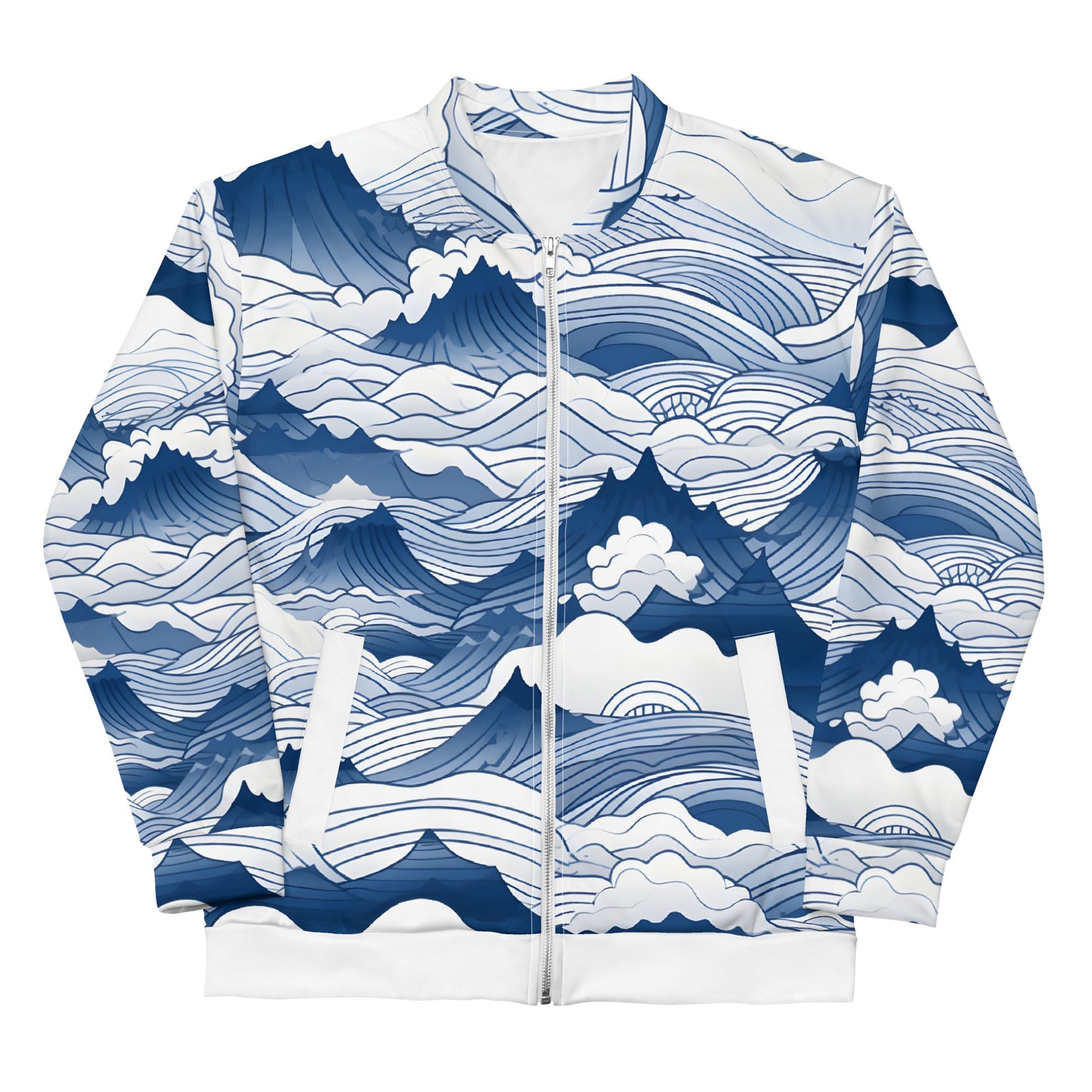 Unisex Bomber Jacket "Japanese Clouds"