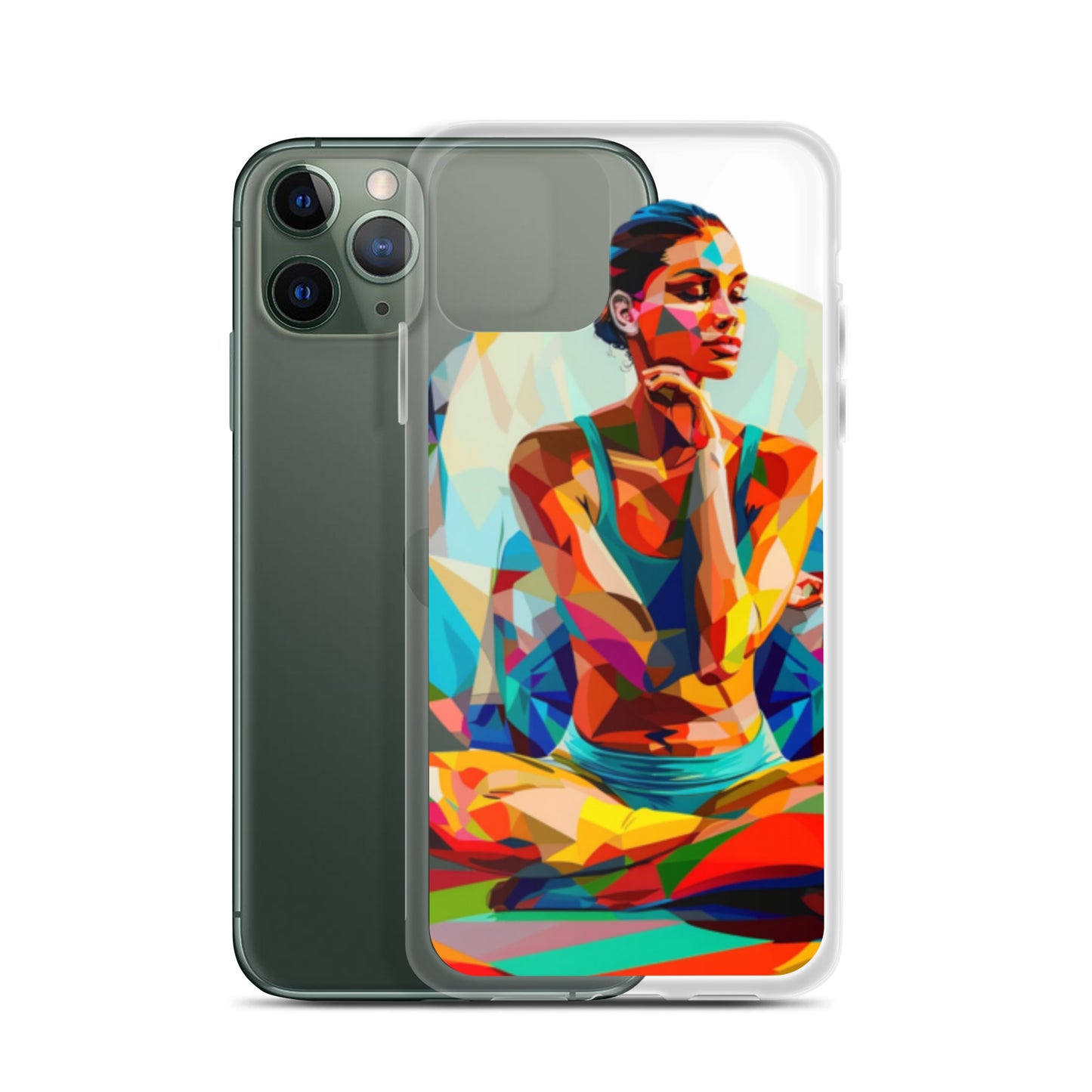 "sukhasana" Clear Case for iPhone®