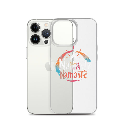 "Namaste 2" Clear Case for iPhone®