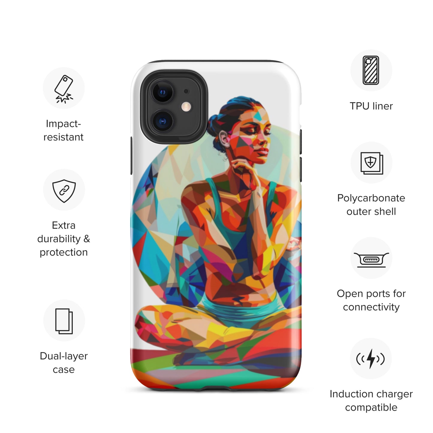 "sukhasana" Tough Case for iPhone®