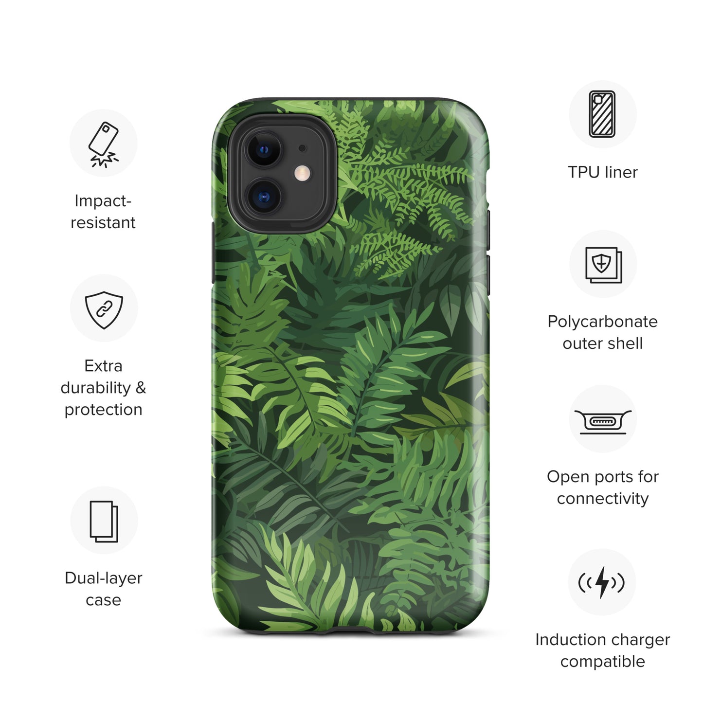 "Ferns" Tough Case for iPhone®