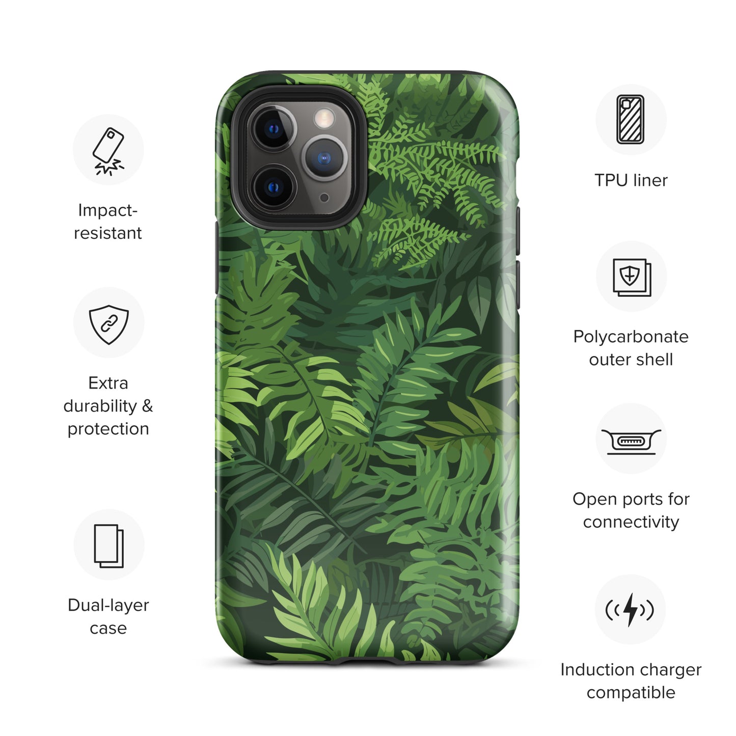 "Ferns" Tough Case for iPhone®