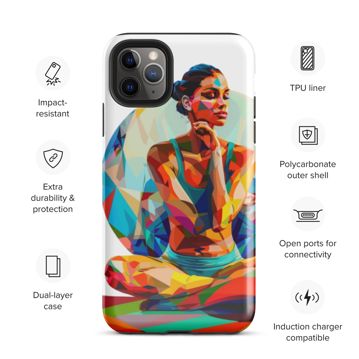 "sukhasana" Tough Case for iPhone®