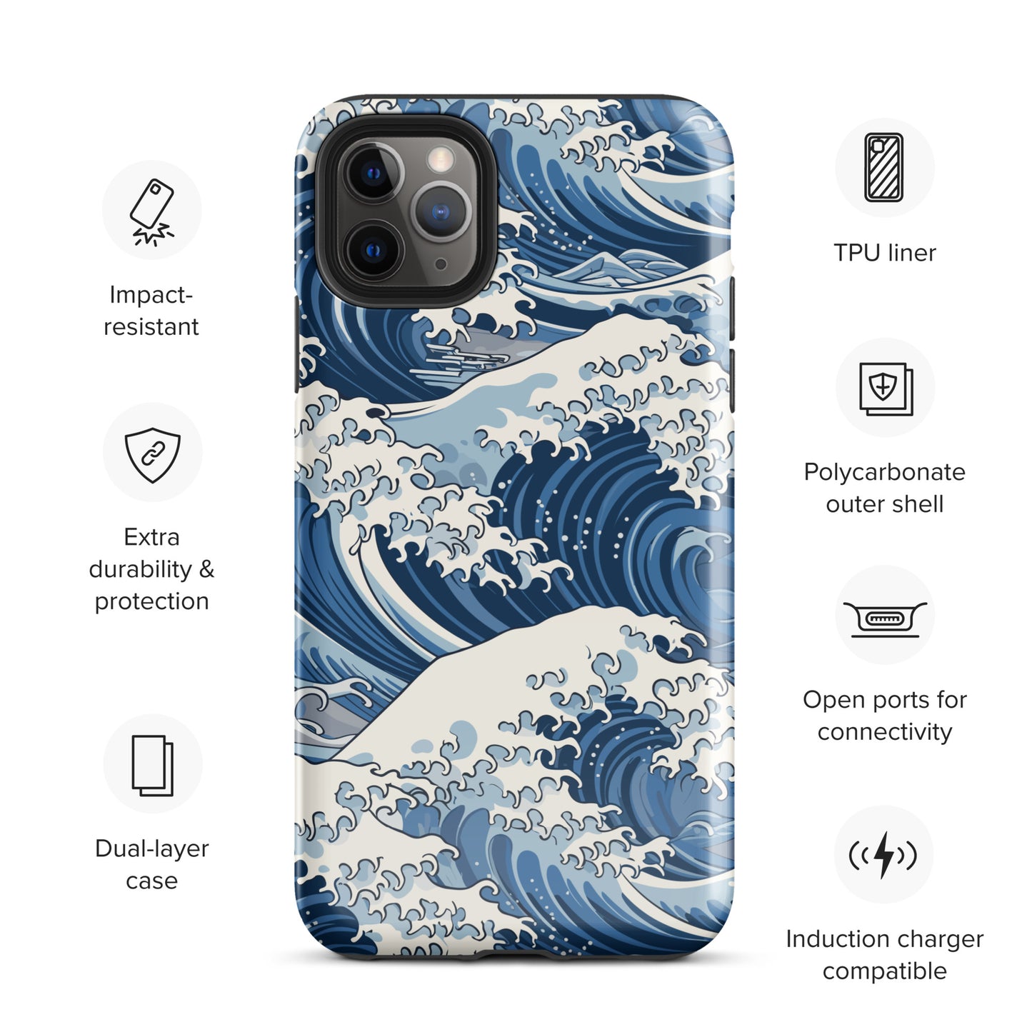 "Wave" Tough Case for iPhone®