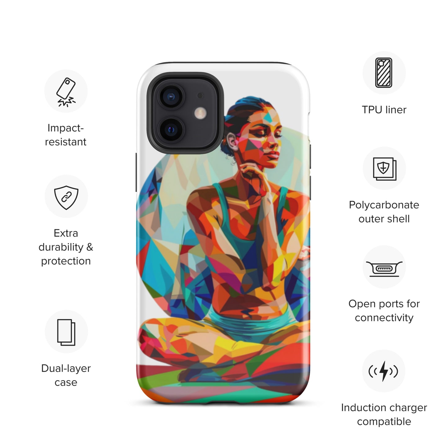 "sukhasana" Tough Case for iPhone®