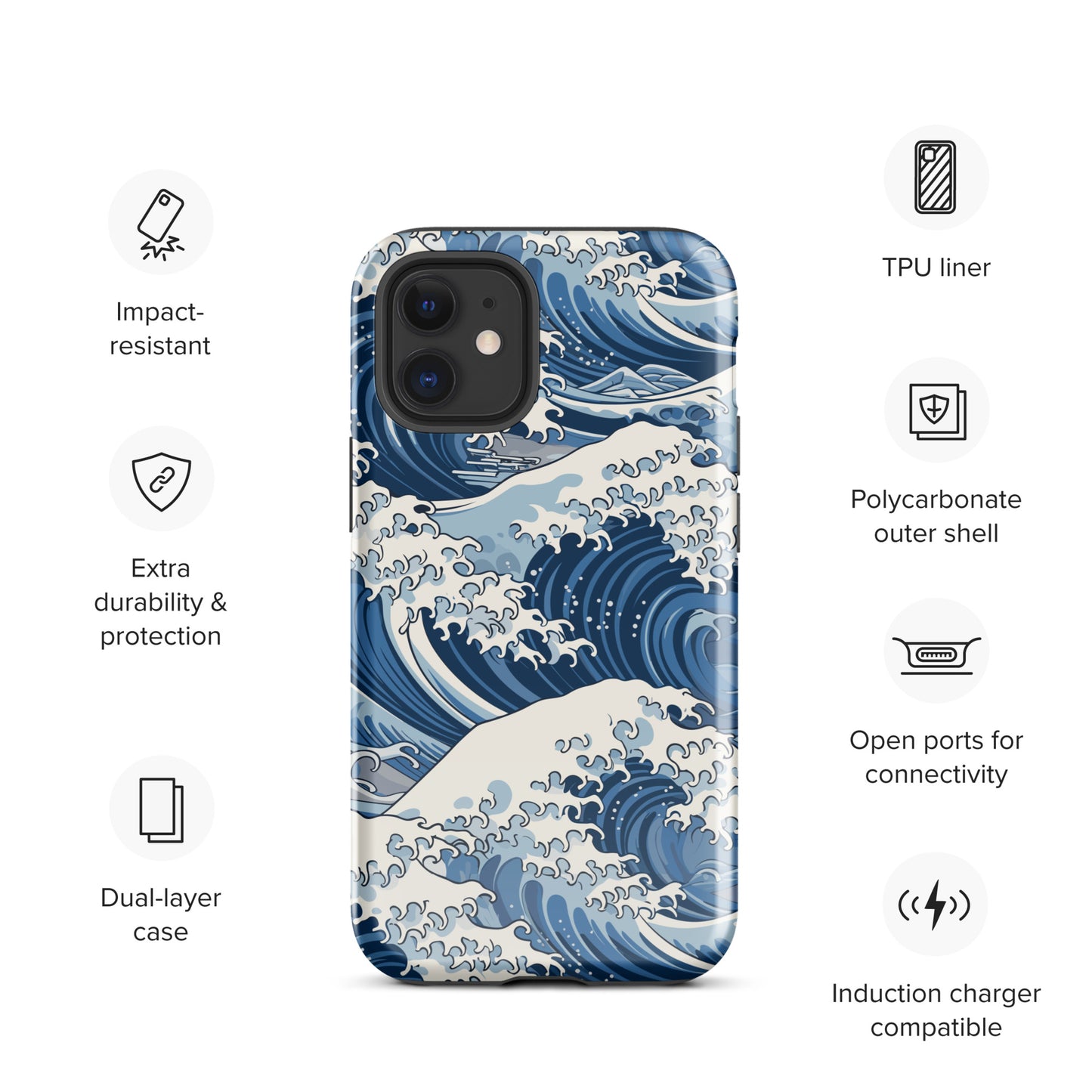 "Wave" Tough Case for iPhone®