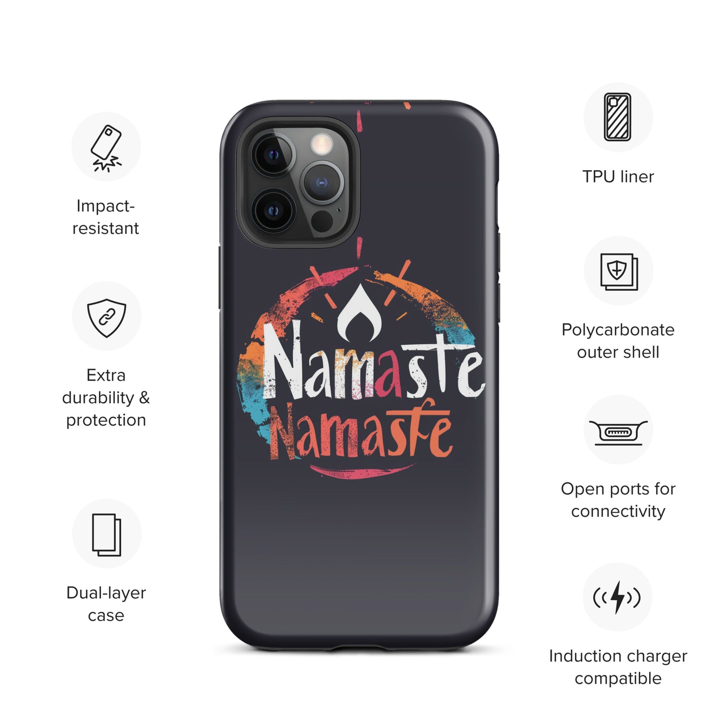 "Namaste 2" Tough Case for iPhone®