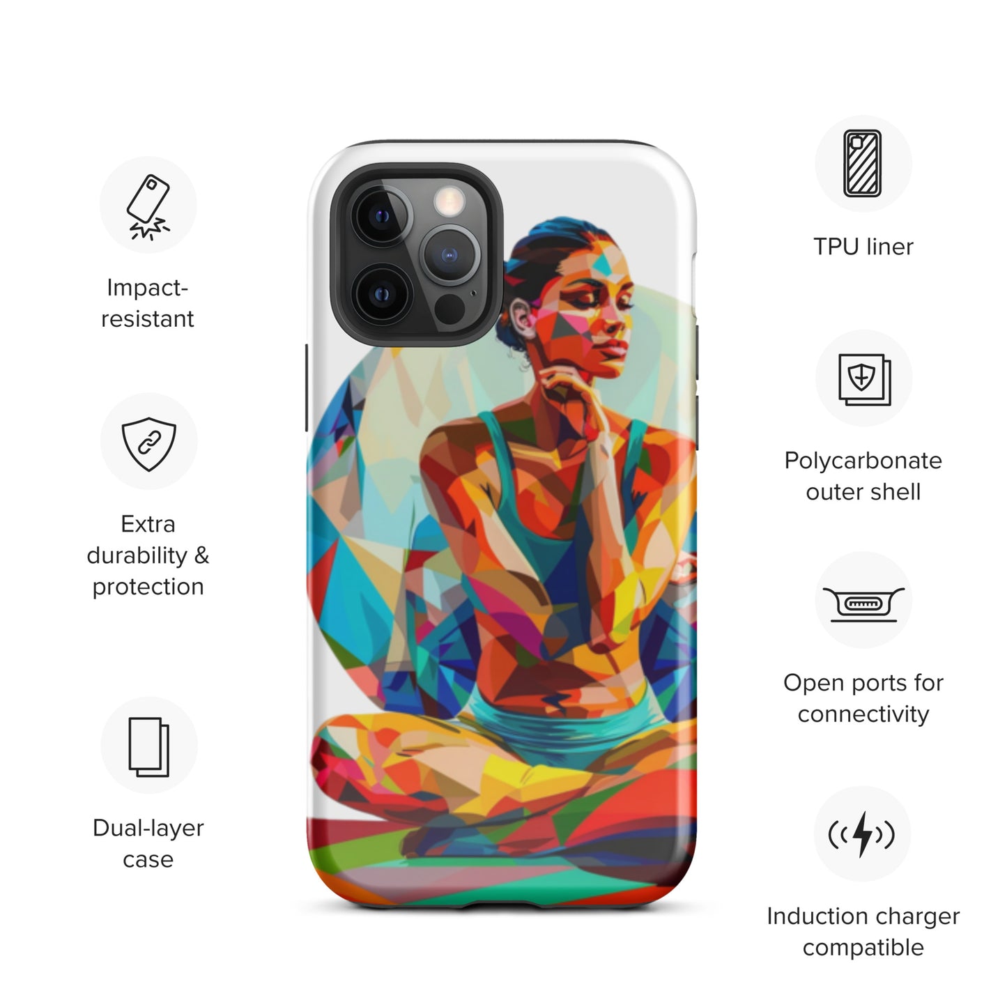 "sukhasana" Tough Case for iPhone®