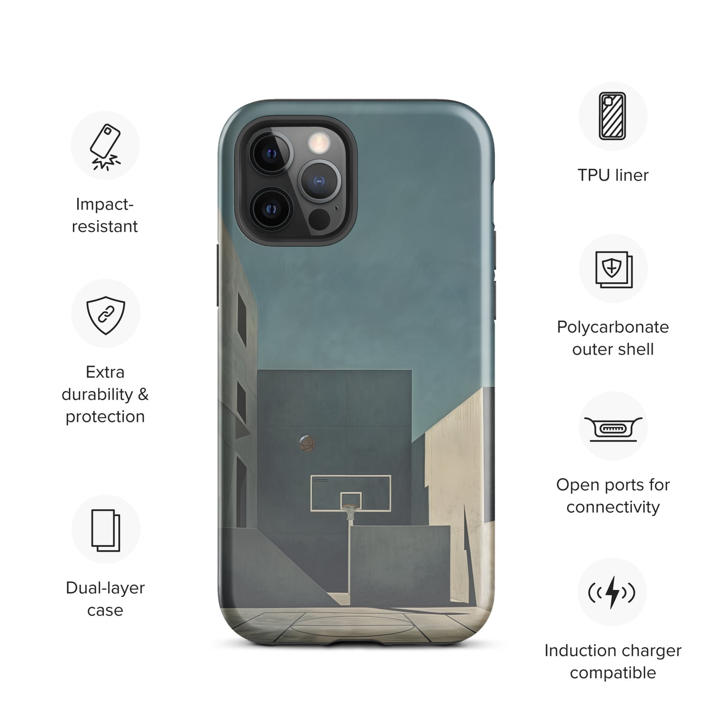 "Concrete" Tough Case for iPhone®