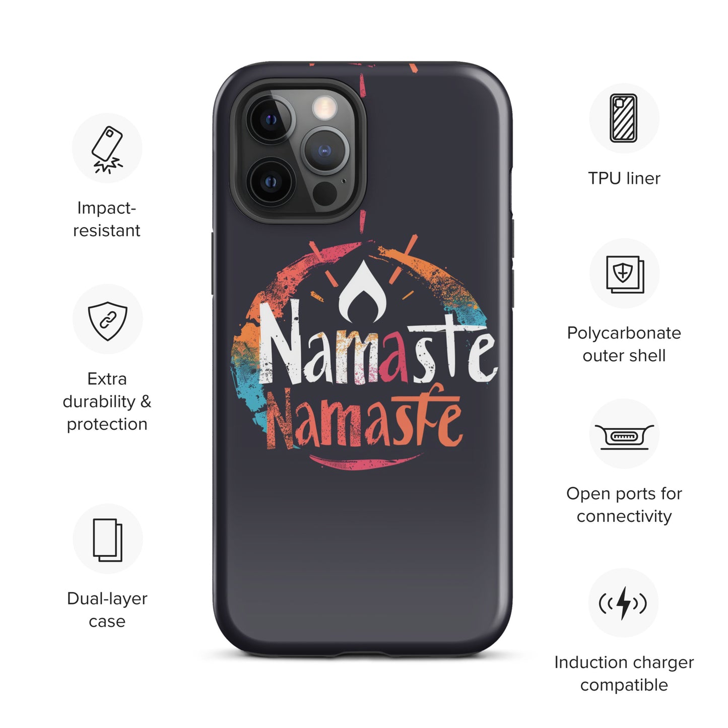 "Namaste 2" Tough Case for iPhone®