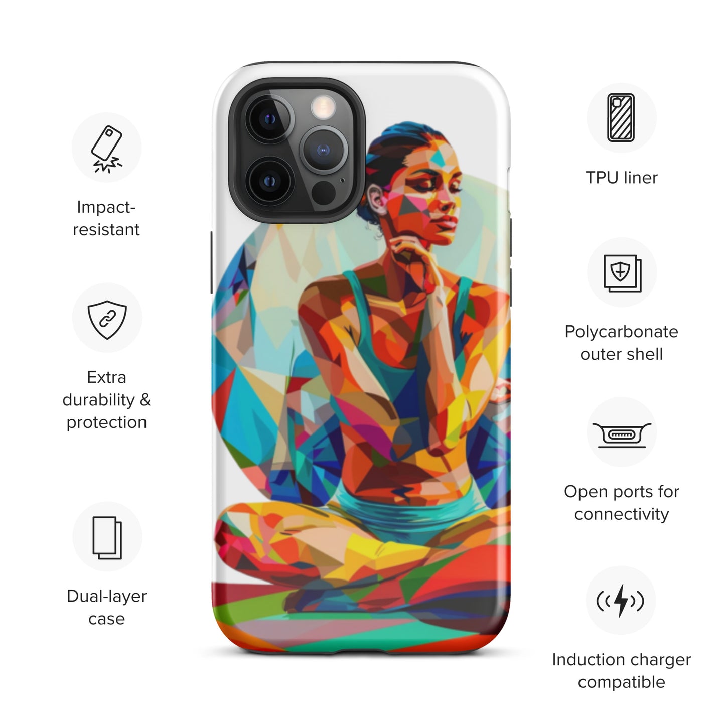 "sukhasana" Tough Case for iPhone®