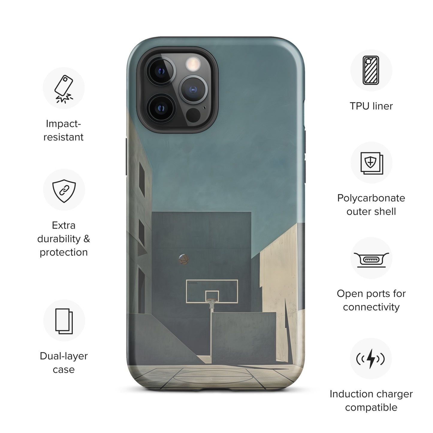 "Concrete" Tough Case for iPhone®