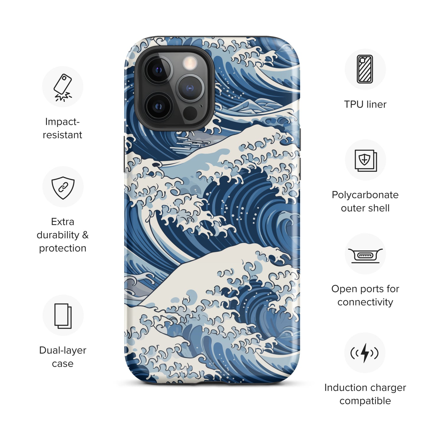 "Wave" Tough Case for iPhone®