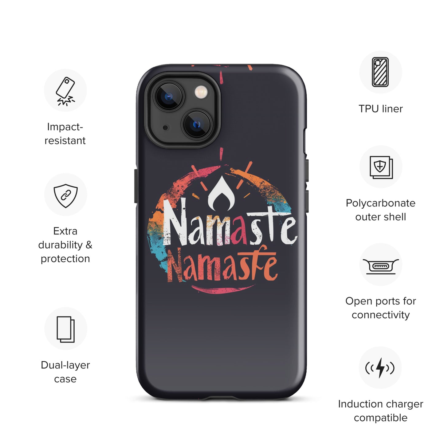 "Namaste 2" Tough Case for iPhone®