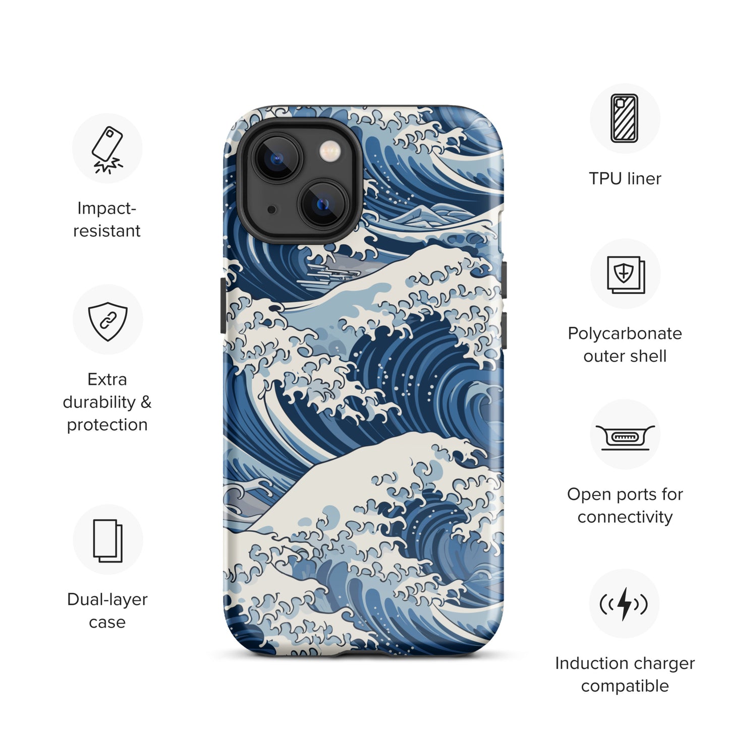 "Wave" Tough Case for iPhone®