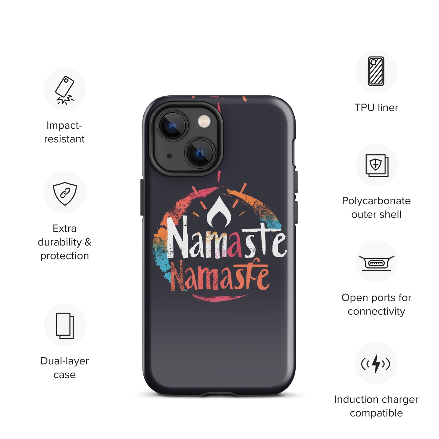 "Namaste 2" Tough Case for iPhone®