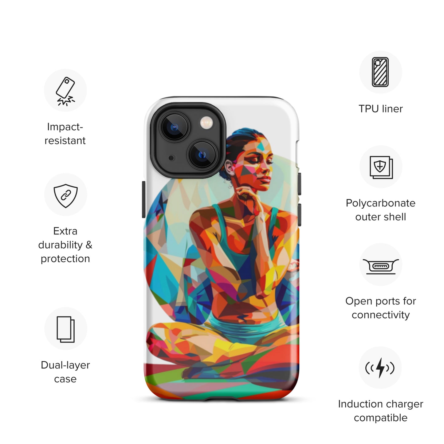 "sukhasana" Tough Case for iPhone®