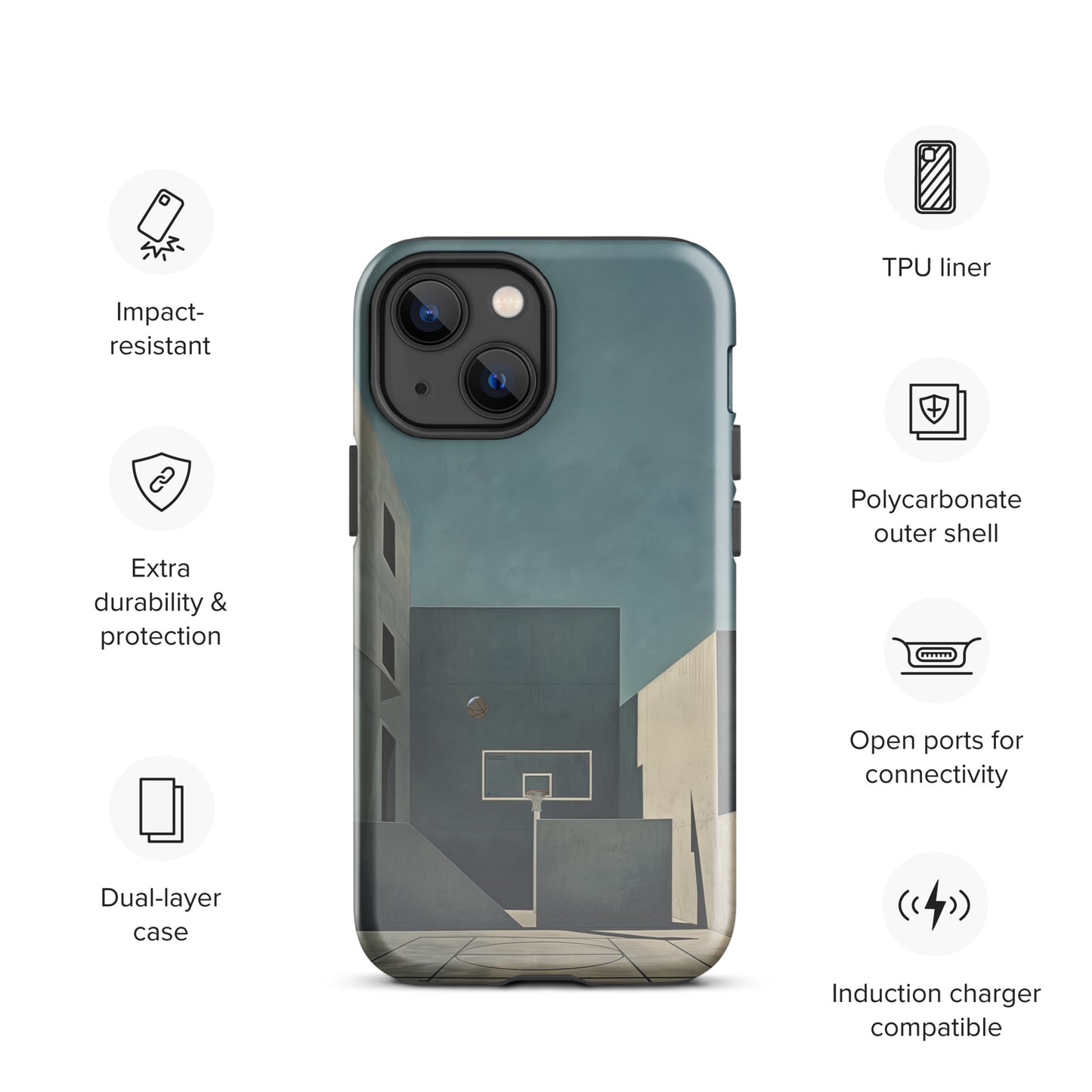 "Concrete" Tough Case for iPhone®