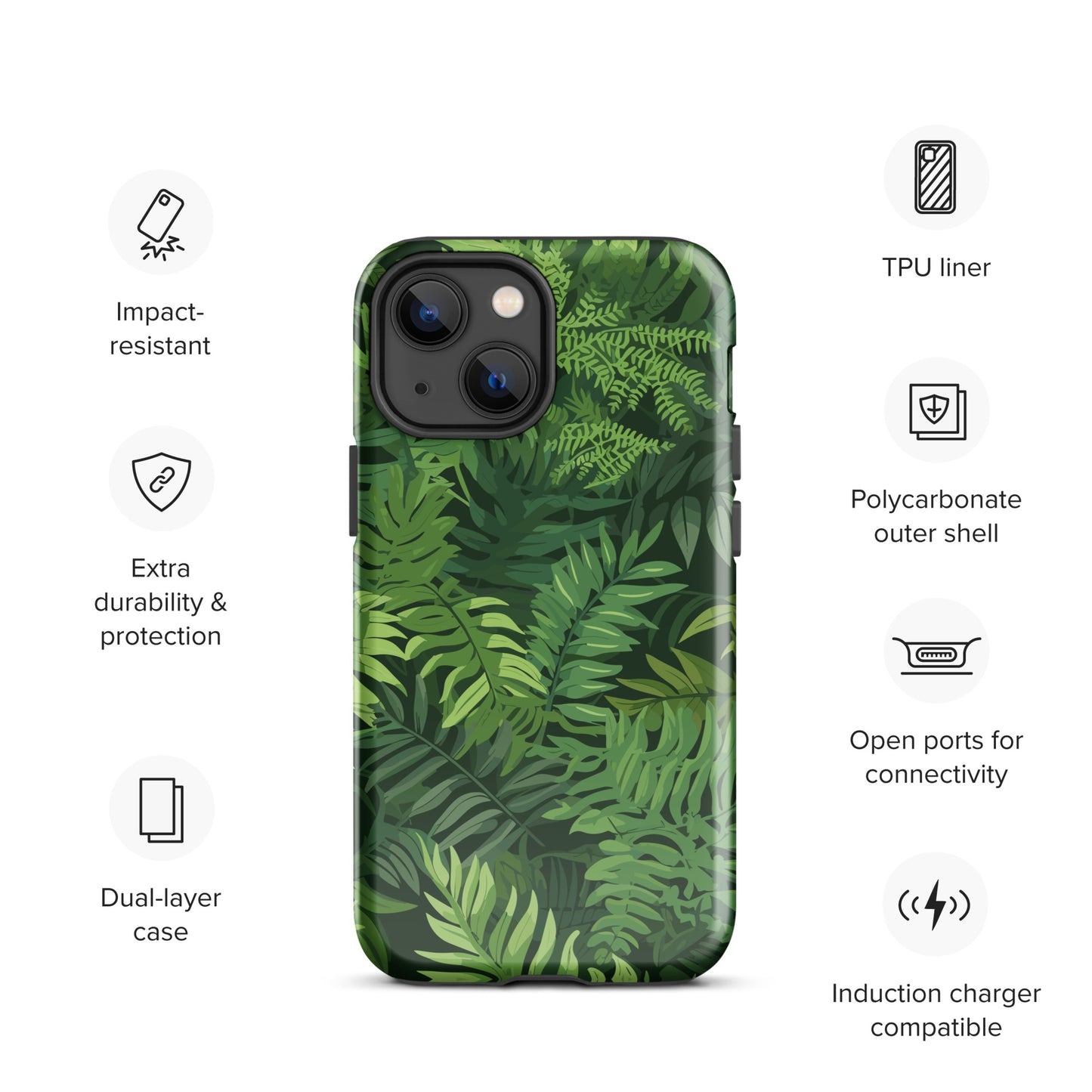 "Ferns" Tough Case for iPhone®