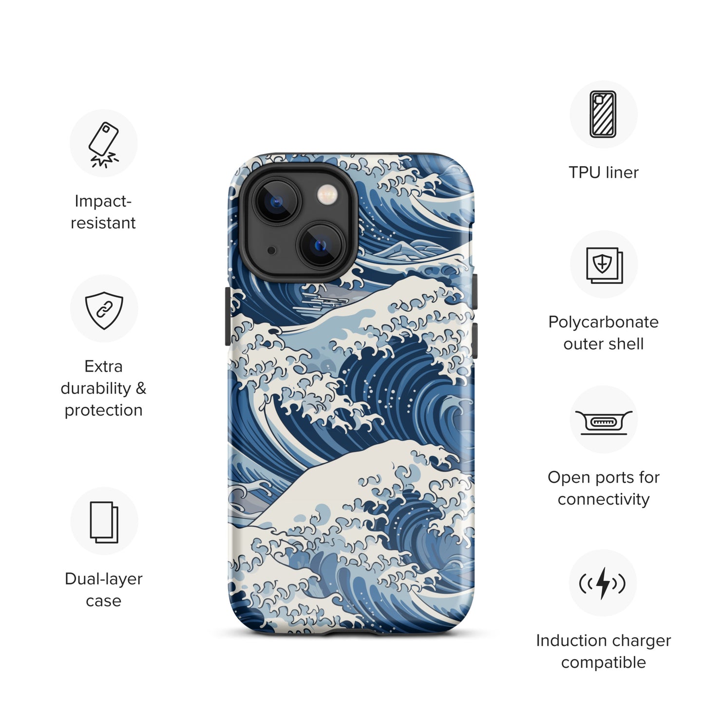 "Wave" Tough Case for iPhone®