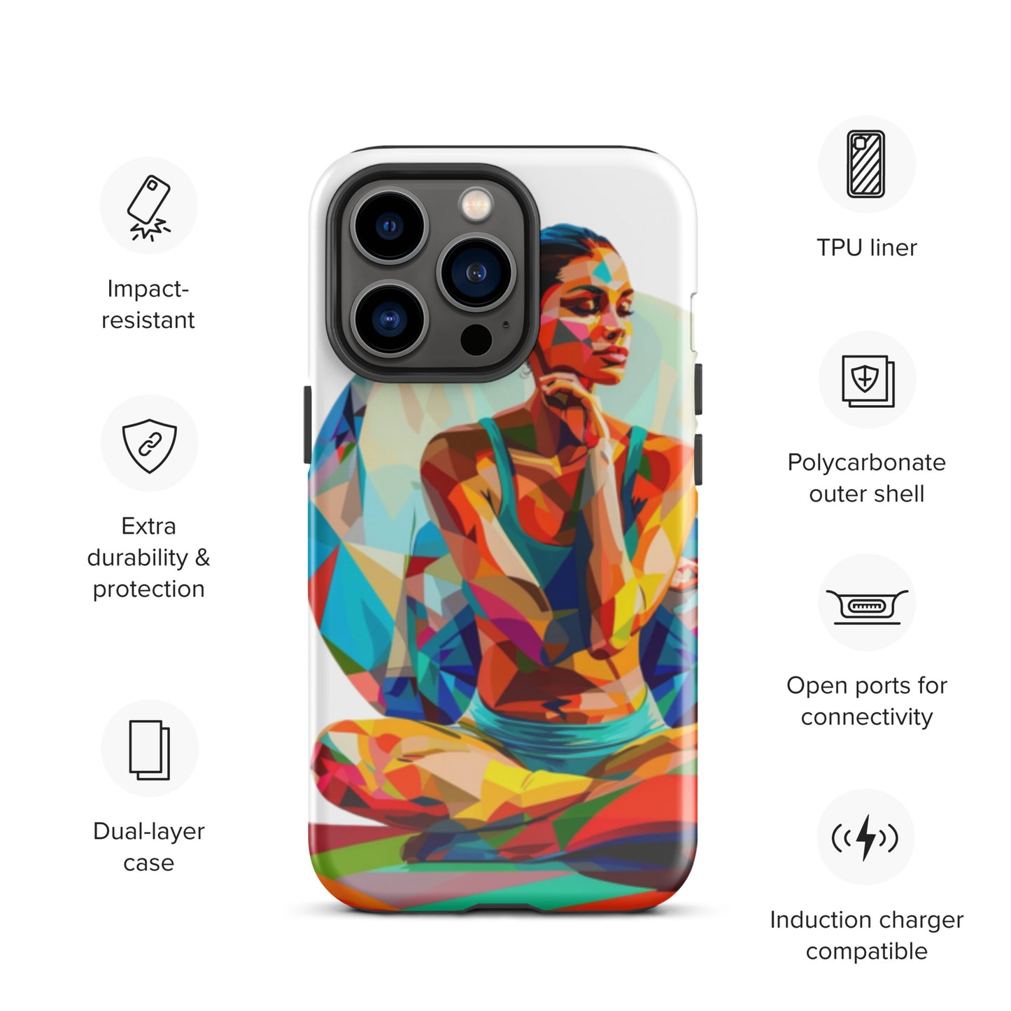 "sukhasana" Tough Case for iPhone®