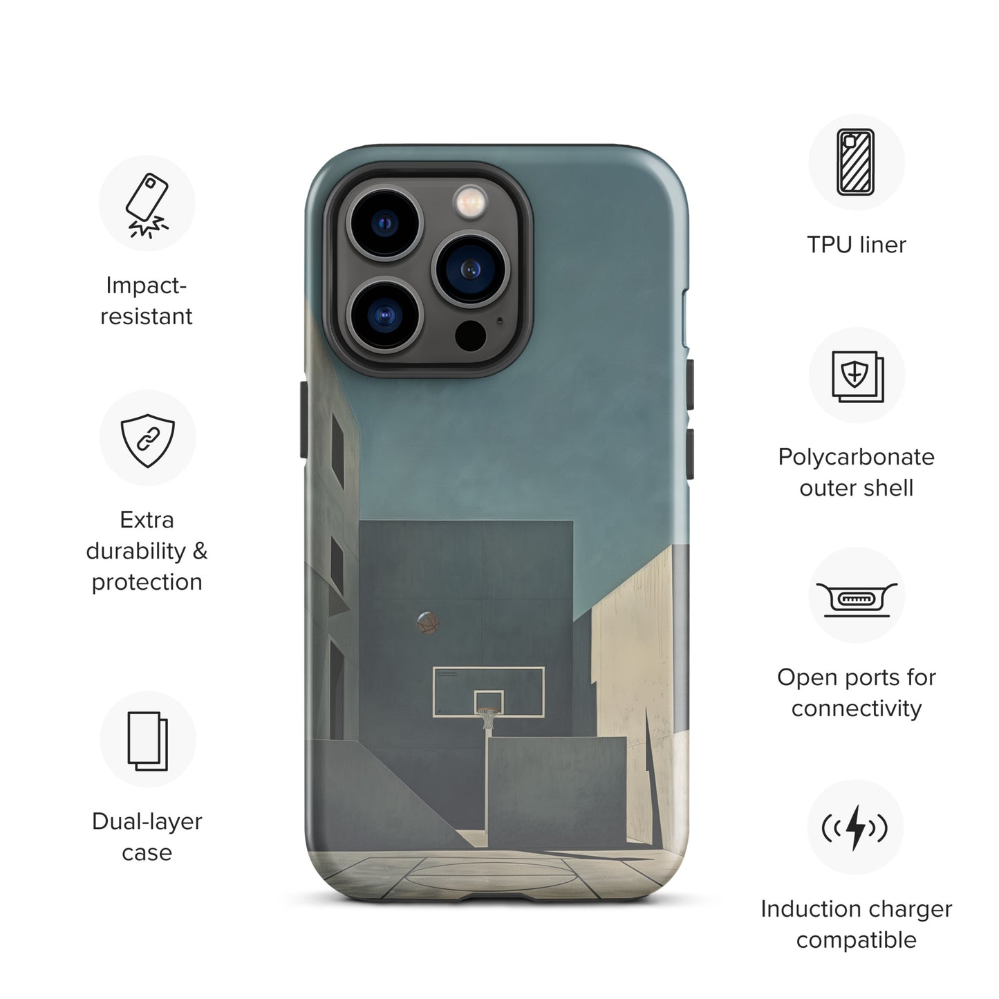 "Concrete" Tough Case for iPhone®