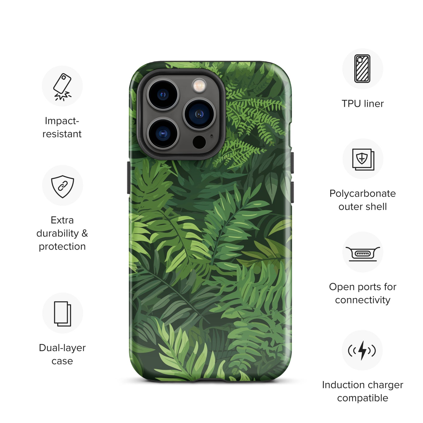 "Ferns" Tough Case for iPhone®