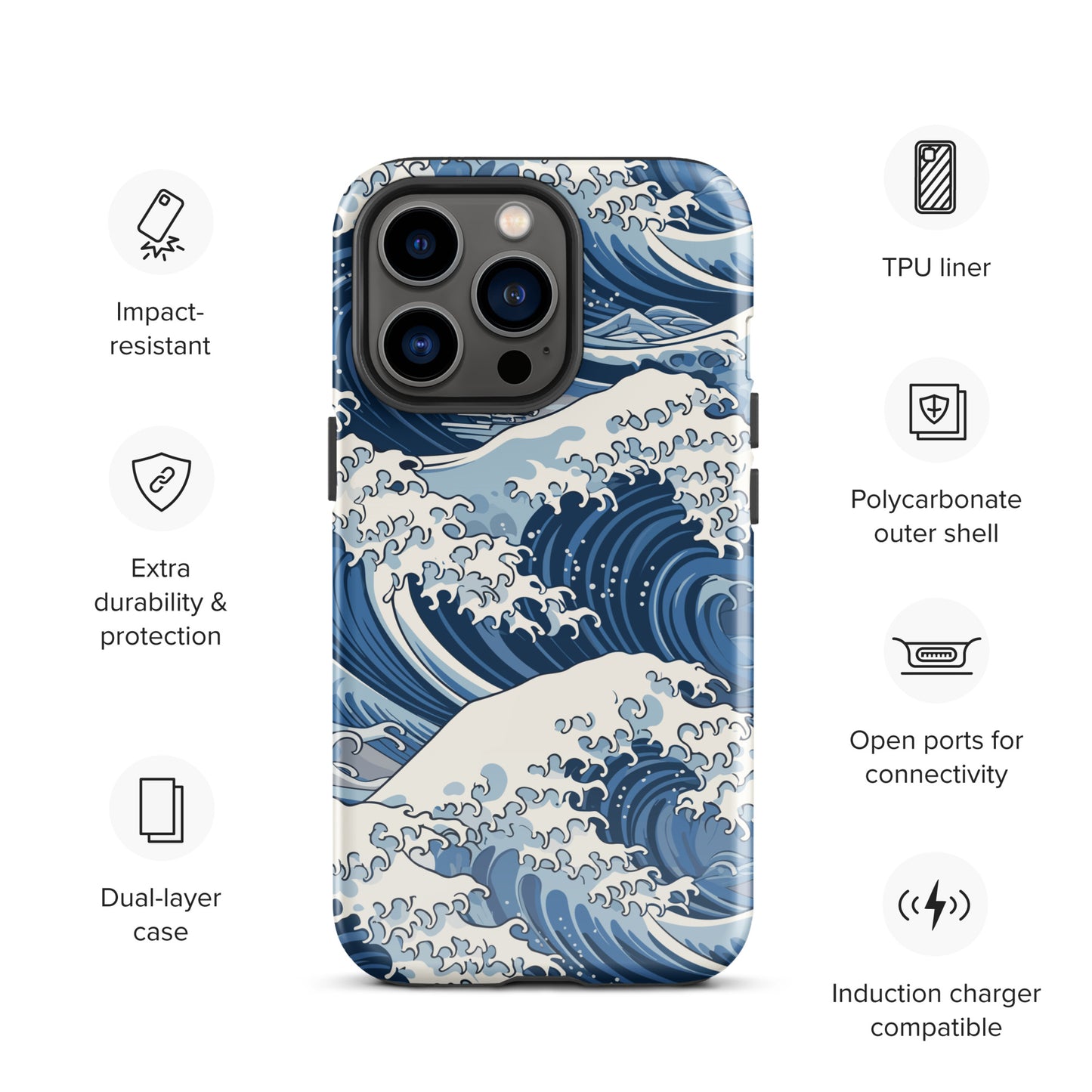 "Wave" Tough Case for iPhone®