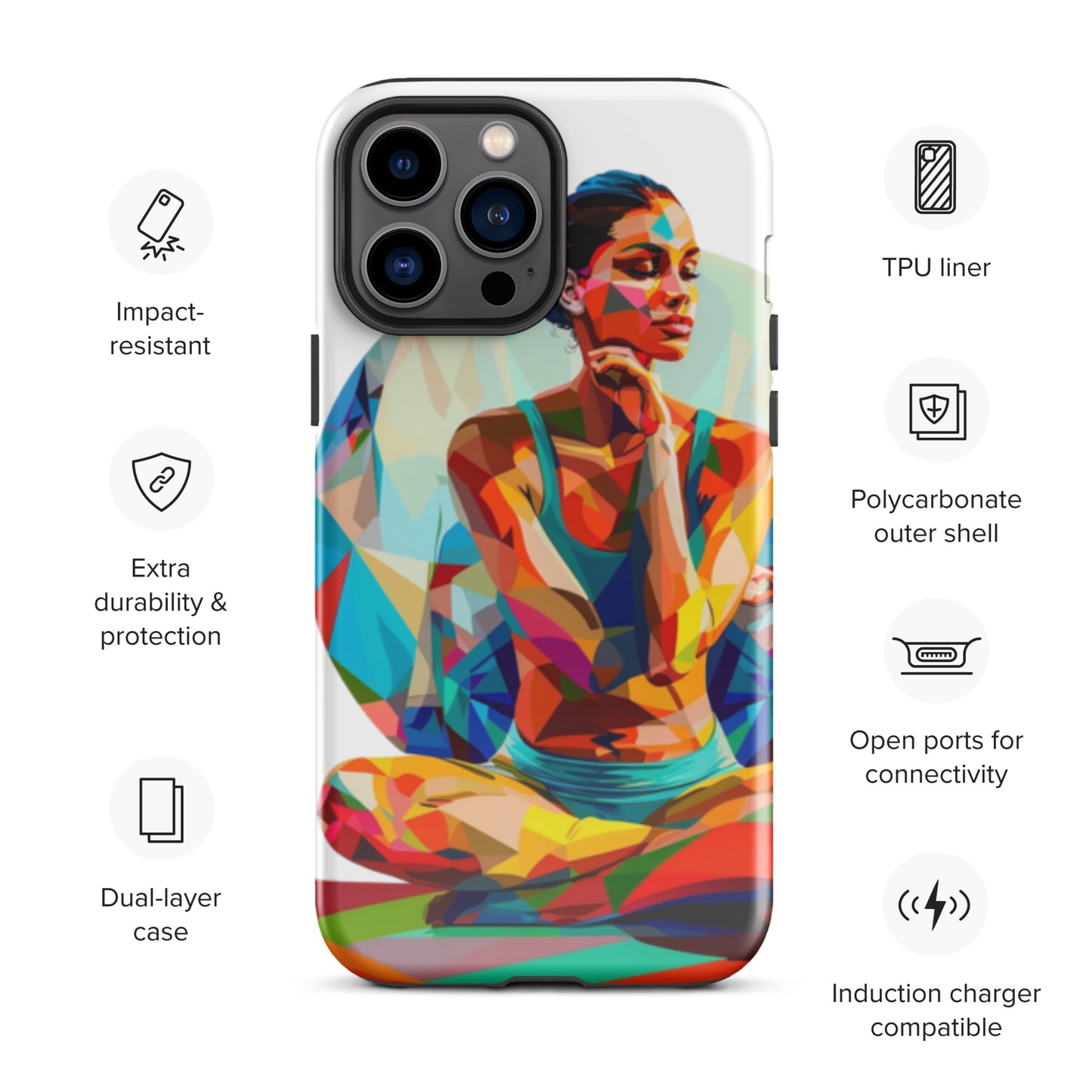 "sukhasana" Tough Case for iPhone®