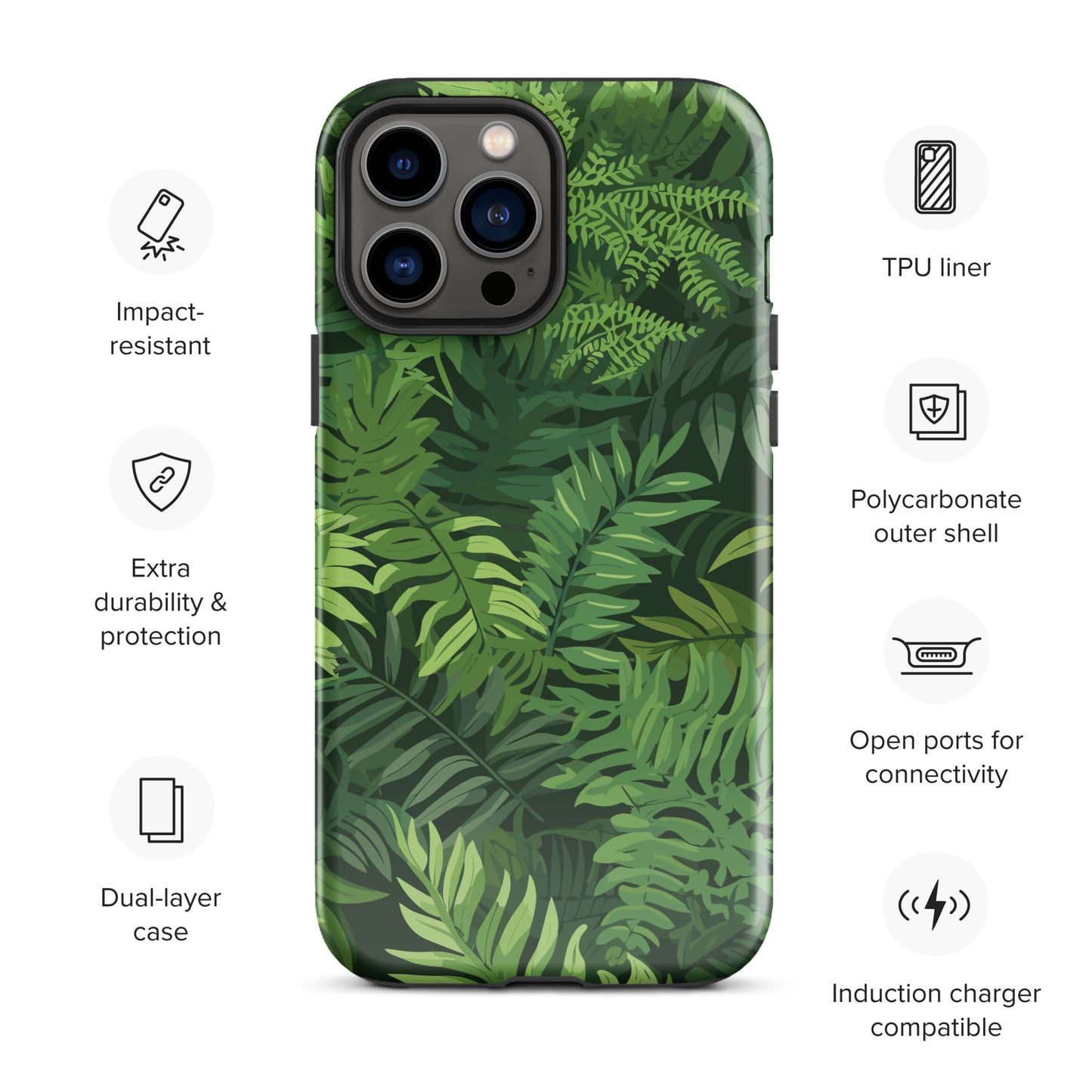 "Ferns" Tough Case for iPhone®