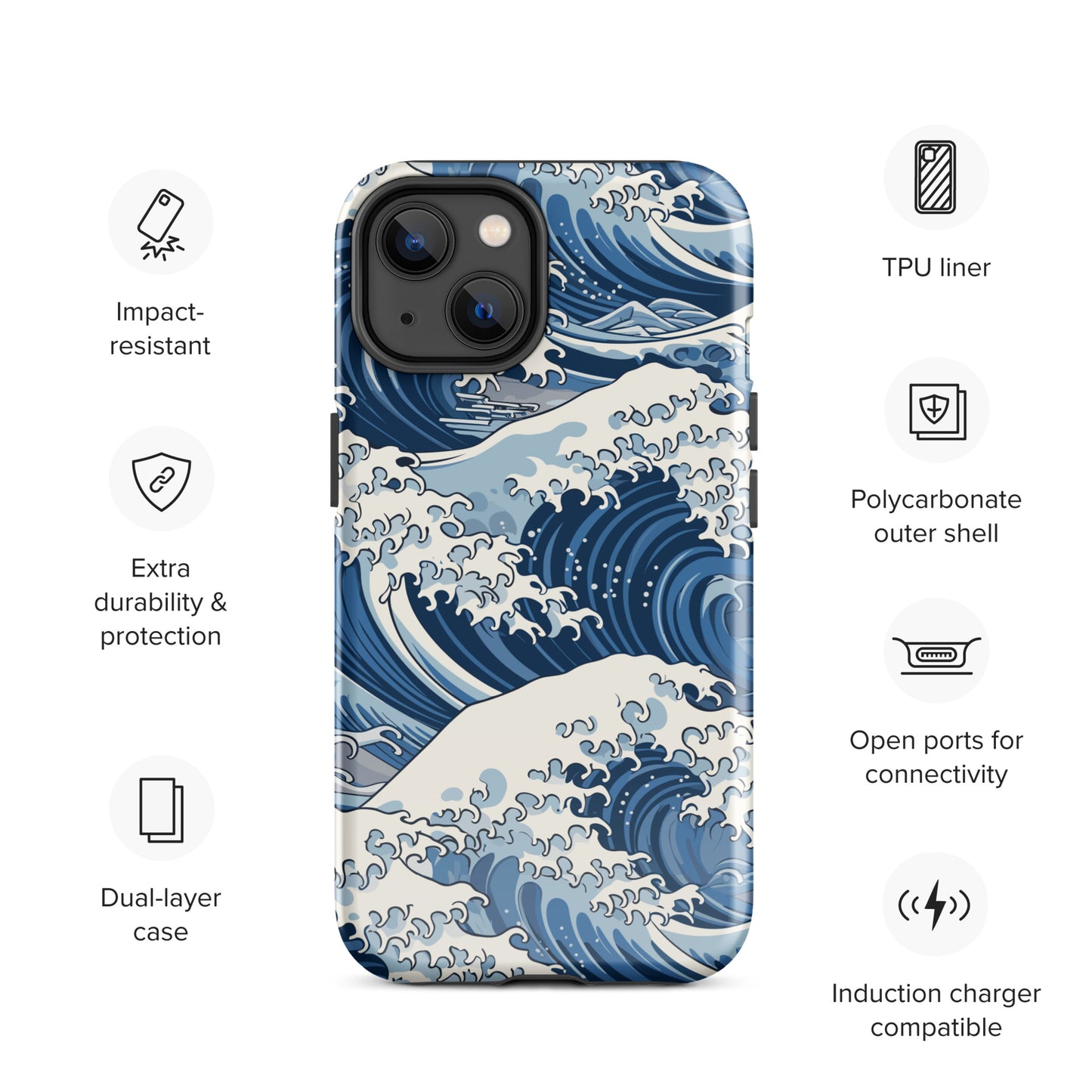 "Wave" Tough Case for iPhone®