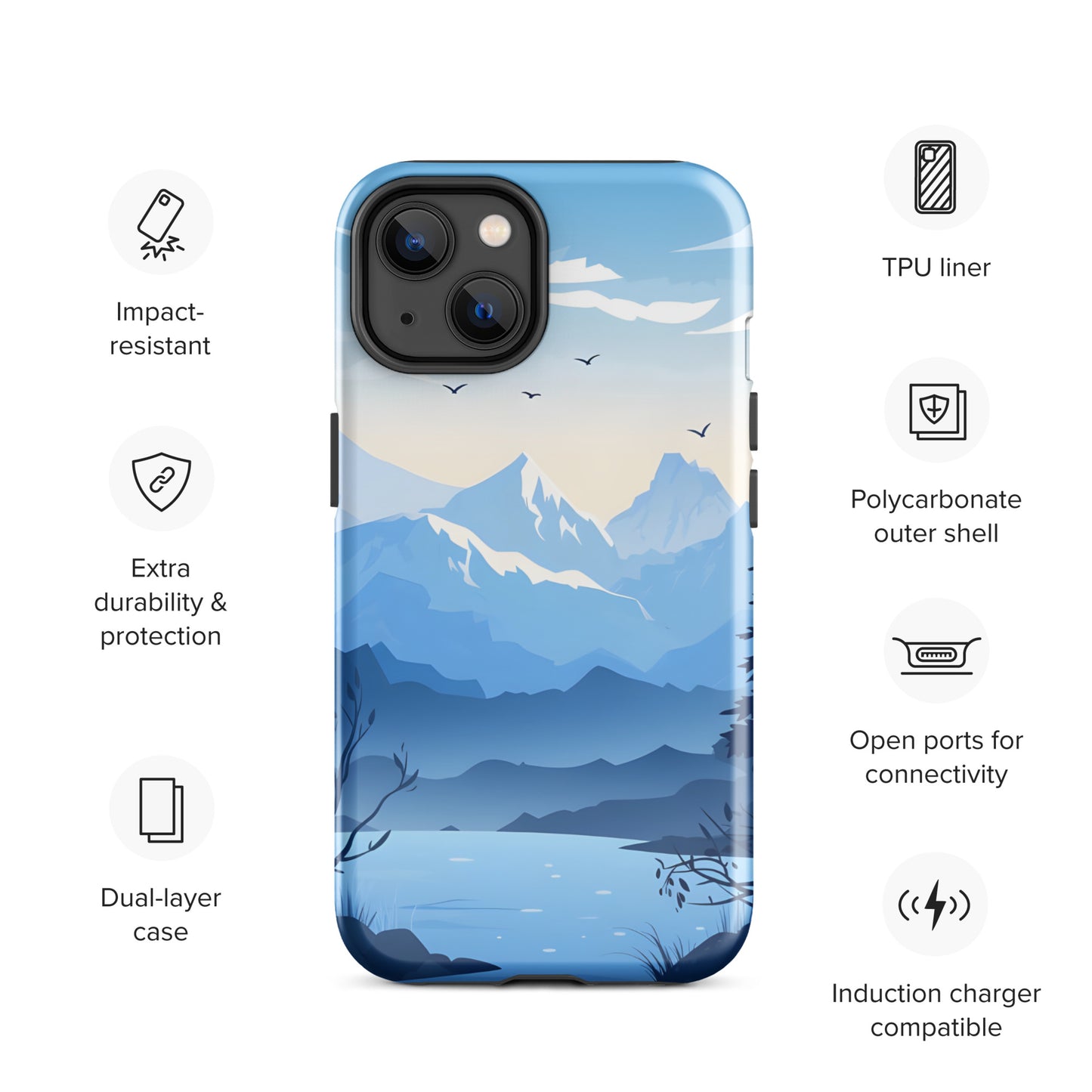 "Blue" Tough Case for iPhone®