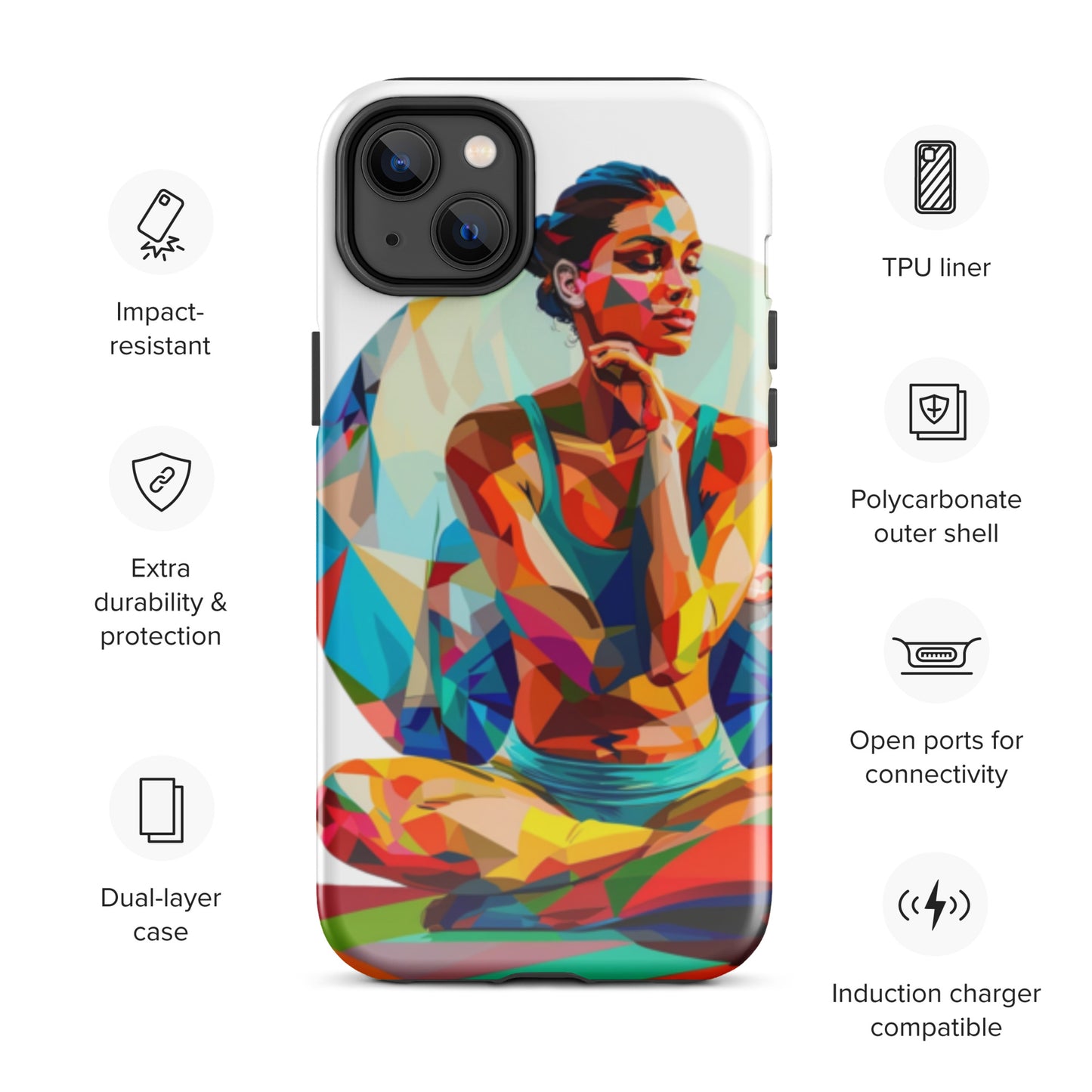 "sukhasana" Tough Case for iPhone®